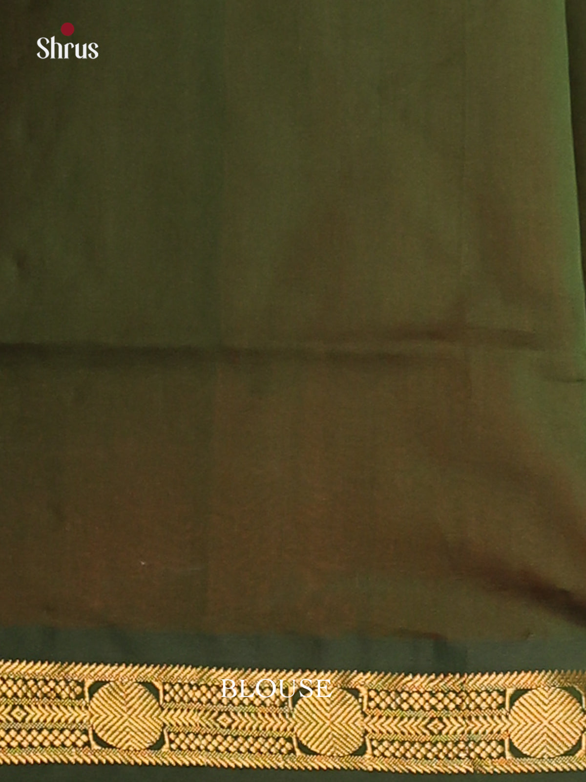 Orange with Green- Silkcotton-halfpure Saree - Shop on Shrus.com