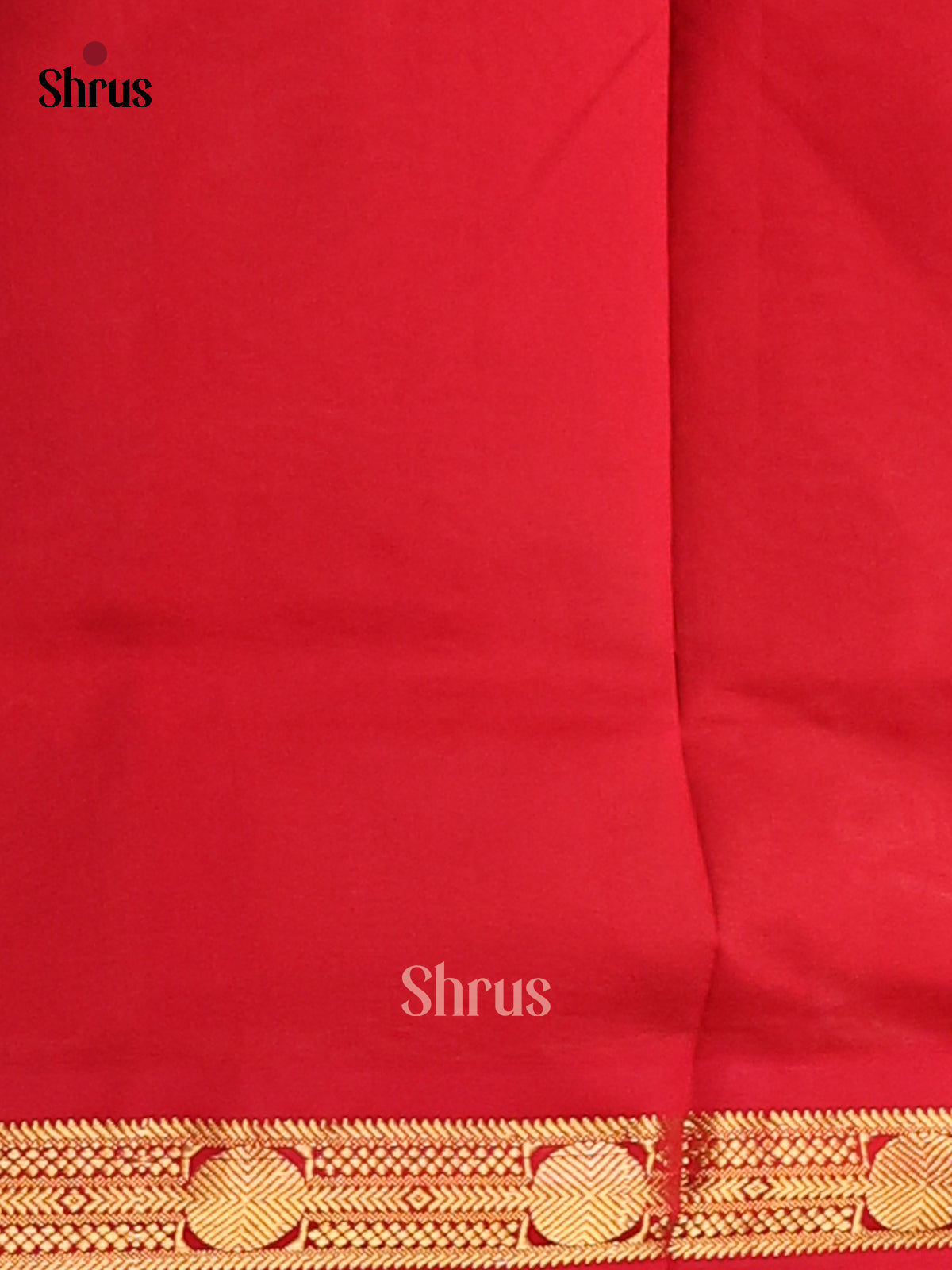 Green with Red - Silkcotton-halfpure Saree - Shop on Shrus.com