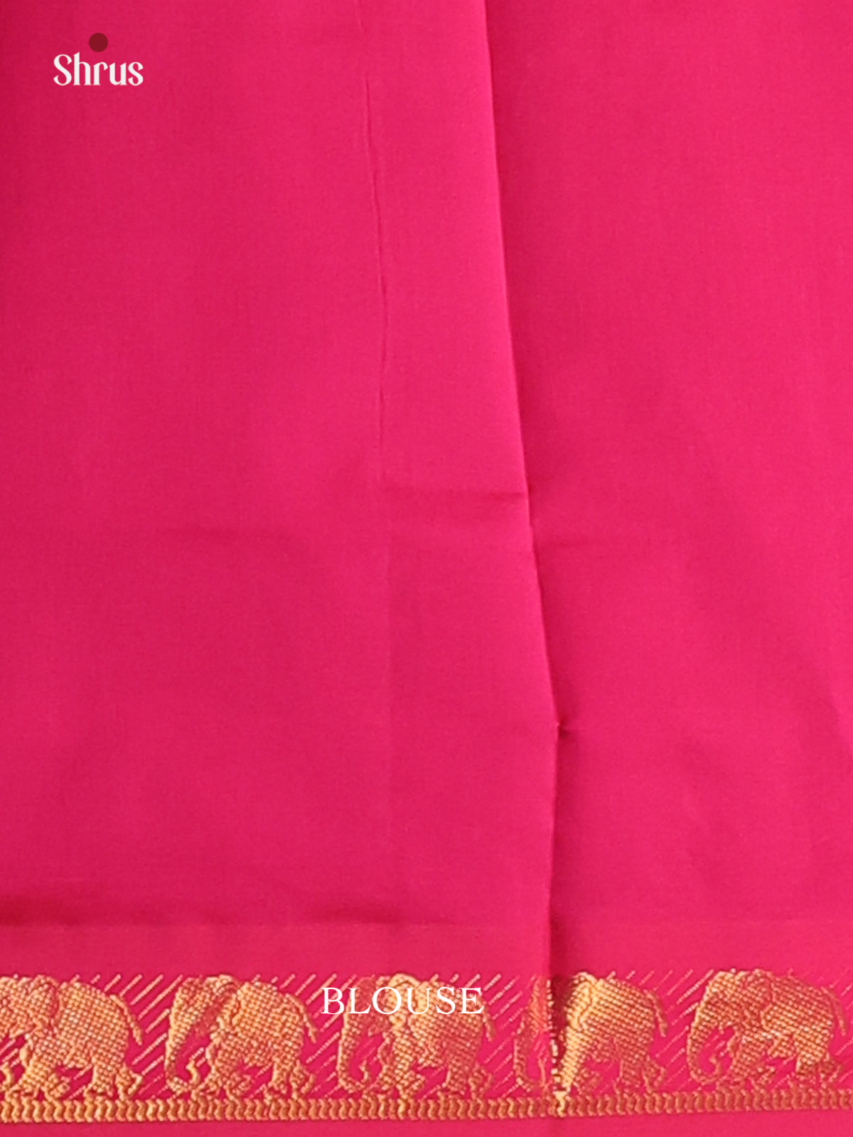 Black with Majenta Pink- Silkcotton-halfpure Saree - Shop on Shrus.com