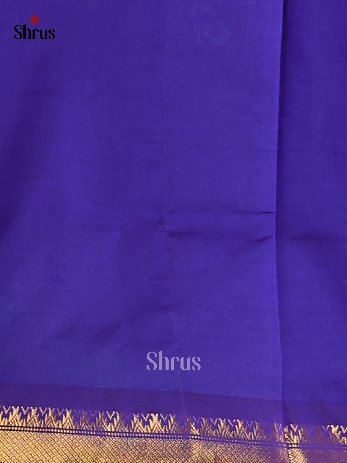 Green with Blue- Silkcotton-halfpure Saree - Shop on Shrus.com