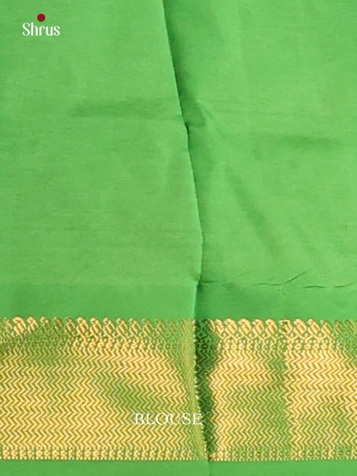 Red with Green- Silkcotton-halfpure Saree - Shop on Shrus.com