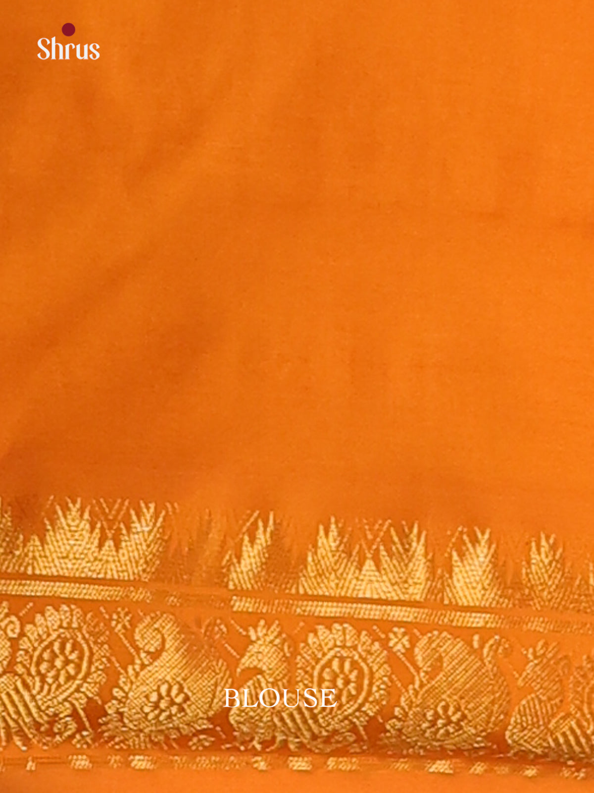 Blue & Mustard - Silkcotton-halfpure Saree - Shop on Shrus.com