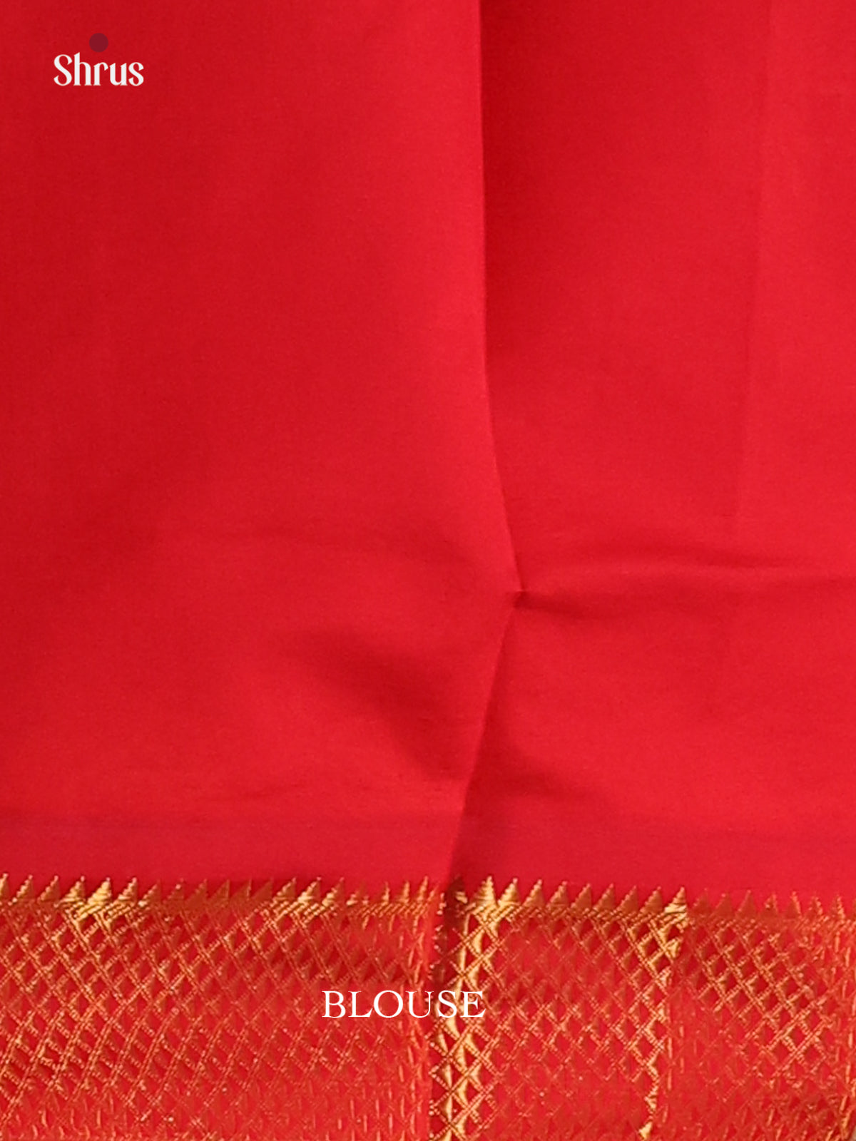 Orange with Red- Silkcotton-halfpure Saree - Shop on Shrus.com