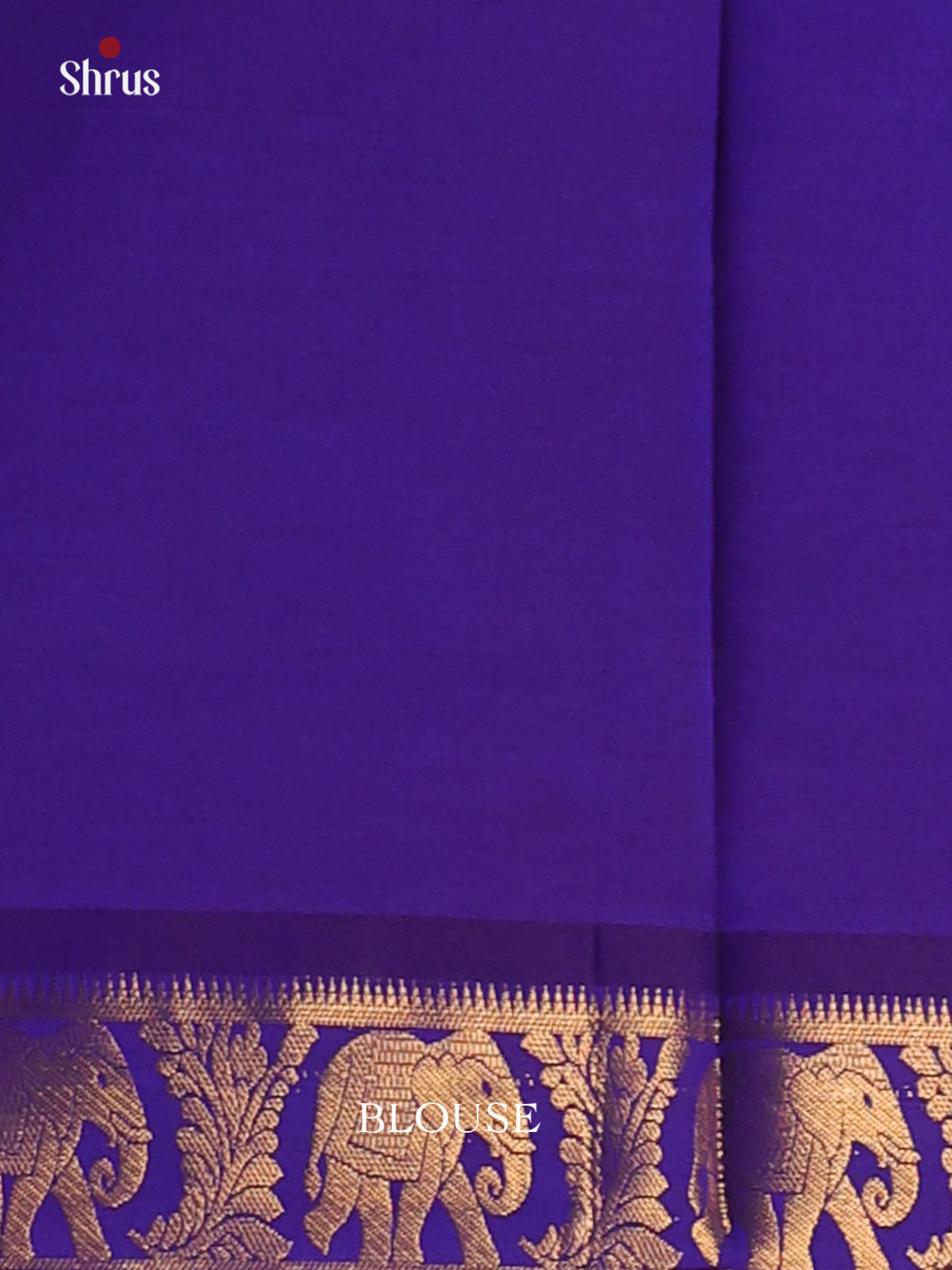 Onion Peel with Blue- Silkcotton-halfpure Saree - Shop on Shrus.com