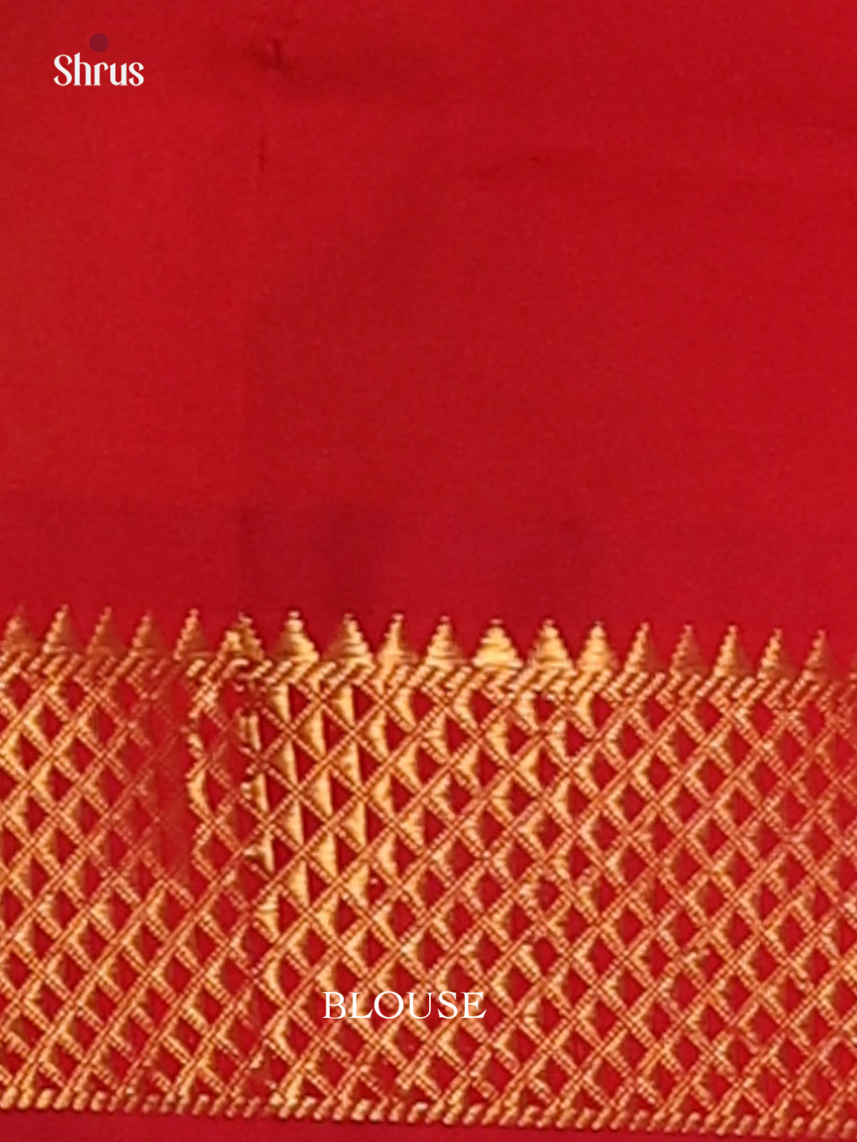 Green with Red- Silkcotton-halfpure Saree - Shop on Shrus.com