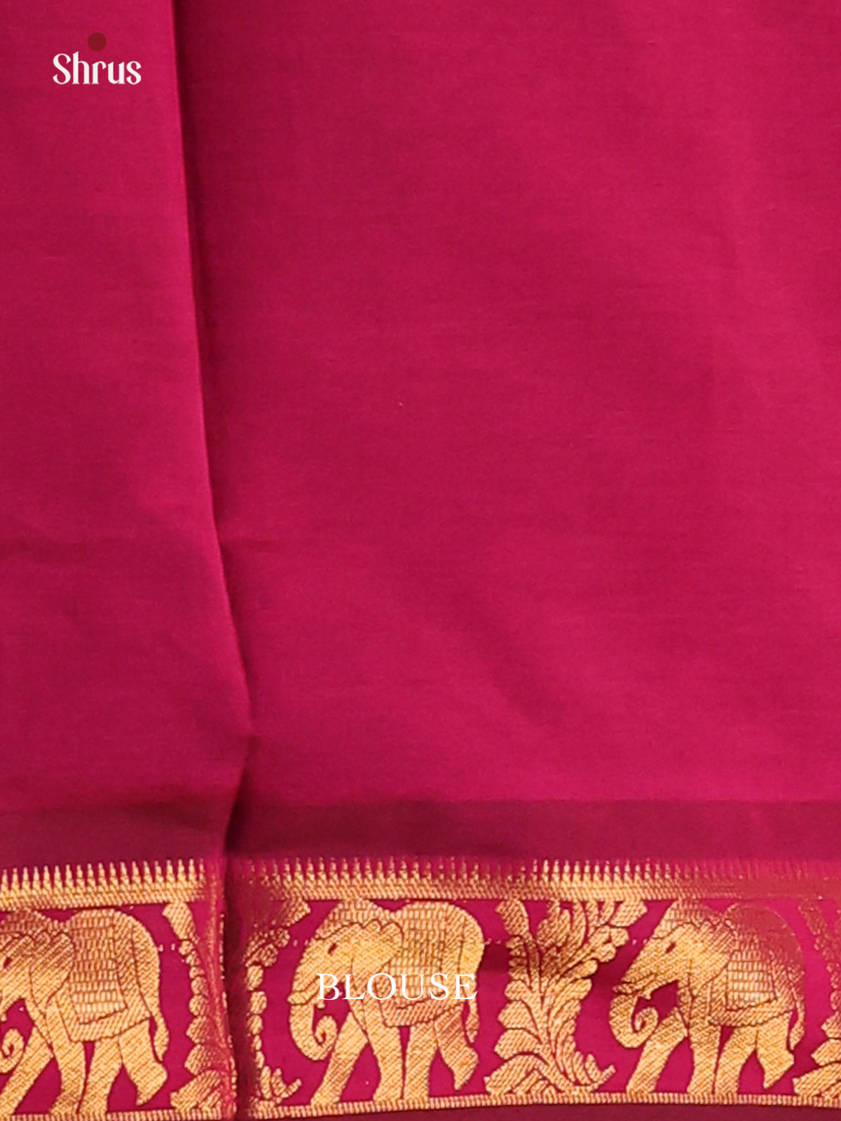 Green with Purple - Silkcotton-halfpure Saree - Shop on Shrus.com