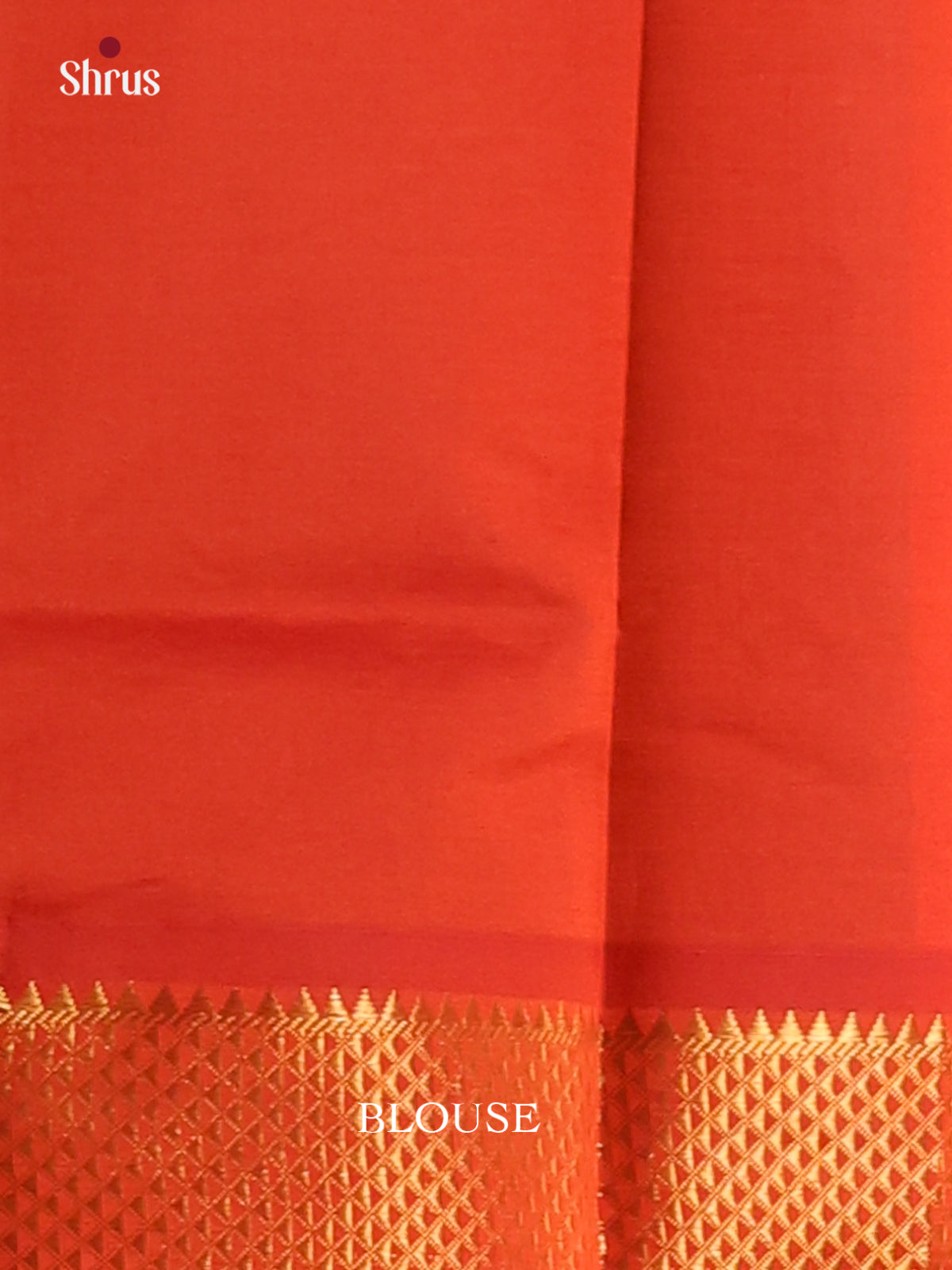 Blue with Red - Silkcotton-halfpure Saree - Shop on Shrus.com