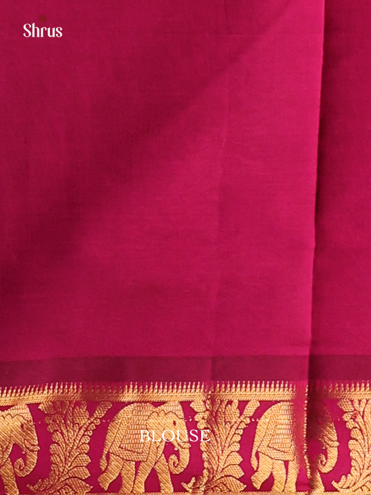 Brown with Majenta - Silkcotton-halfpure Saree - Shop on Shrus.com
