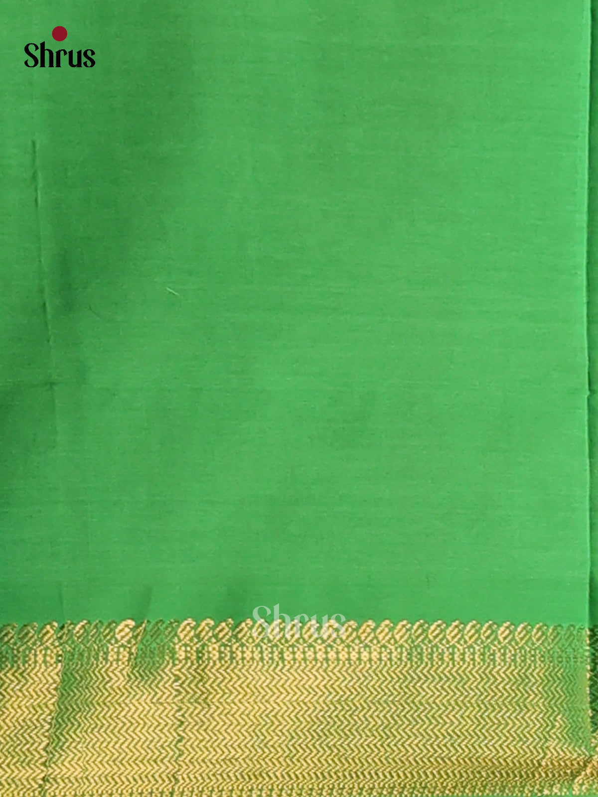 Pink with Green- Silkcotton-halfpure Saree - Shop on Shrus.com
