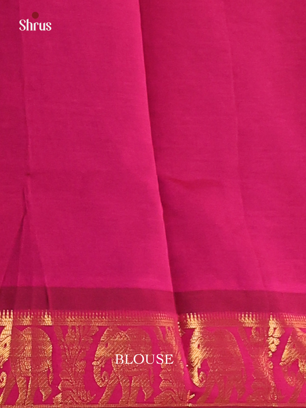 Blue with Purple- Silkcotton-halfpure Saree - Shop on Shrus.com