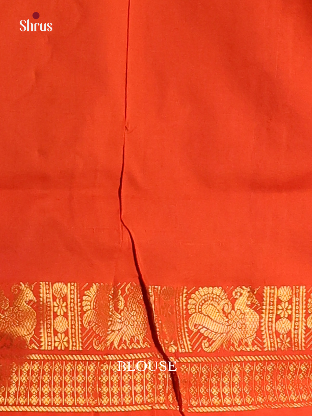 Lavender with Red - Silkcotton-halfpure Saree - Shop on Shrus.com