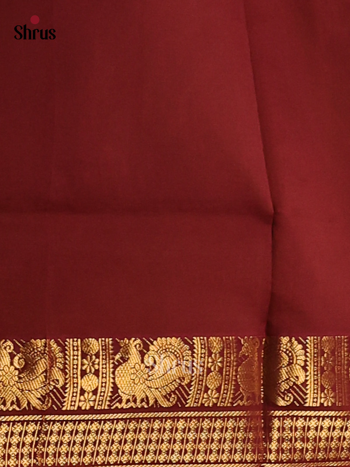 Mathulir Green with Arakku Maroon- Silkcotton-halfpure Saree - Shop on Shrus.com
