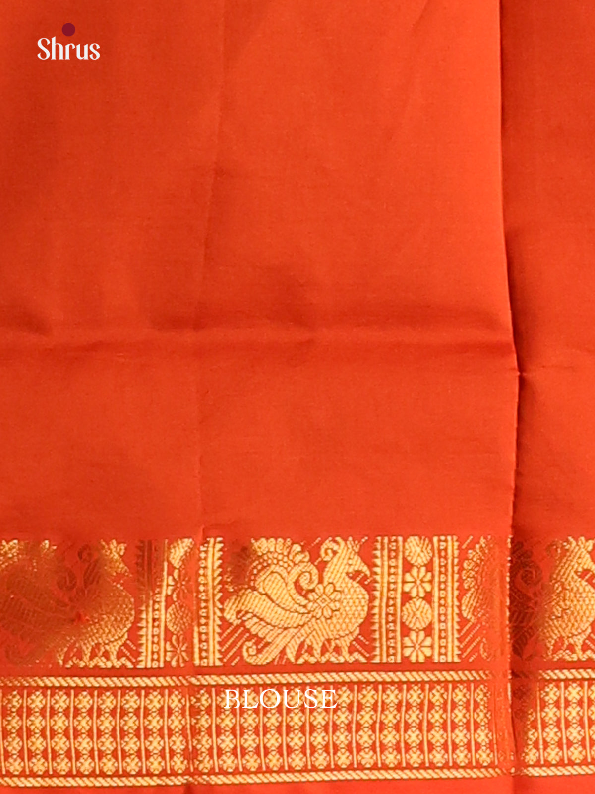 Dark Brown with Red- Silkcotton-halfpure Saree - Shop on Shrus.com