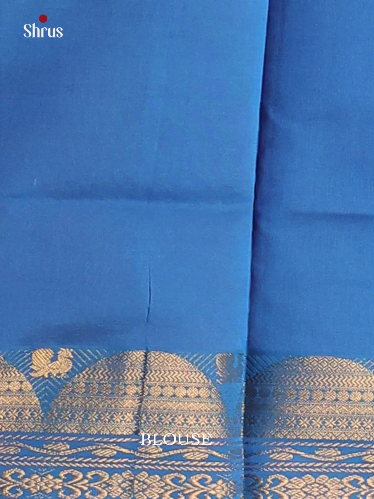 Red with Blue - Silkcotton-halfpure Saree - Shop on Shrus.com