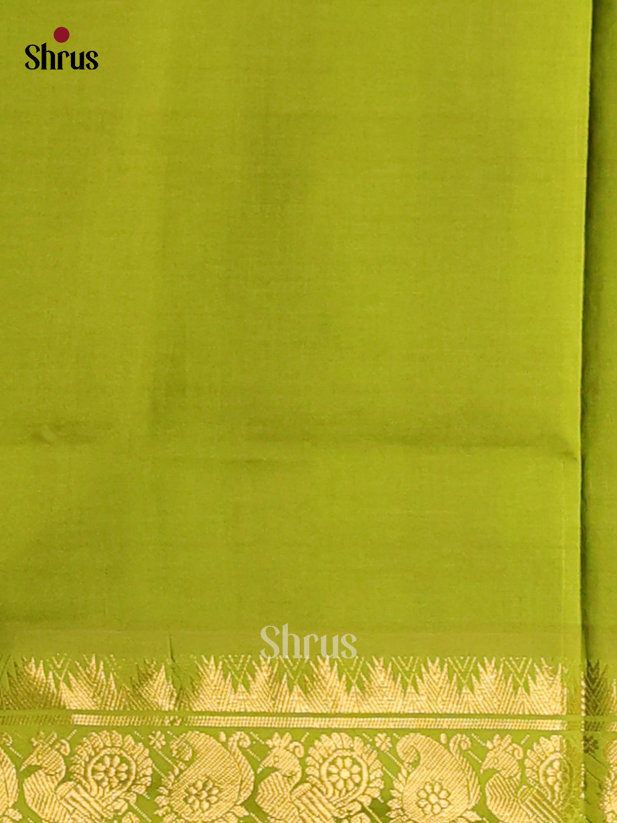 Lite Green & Maroon - Silkcotton-halfpure Saree - Shop on Shrus.com