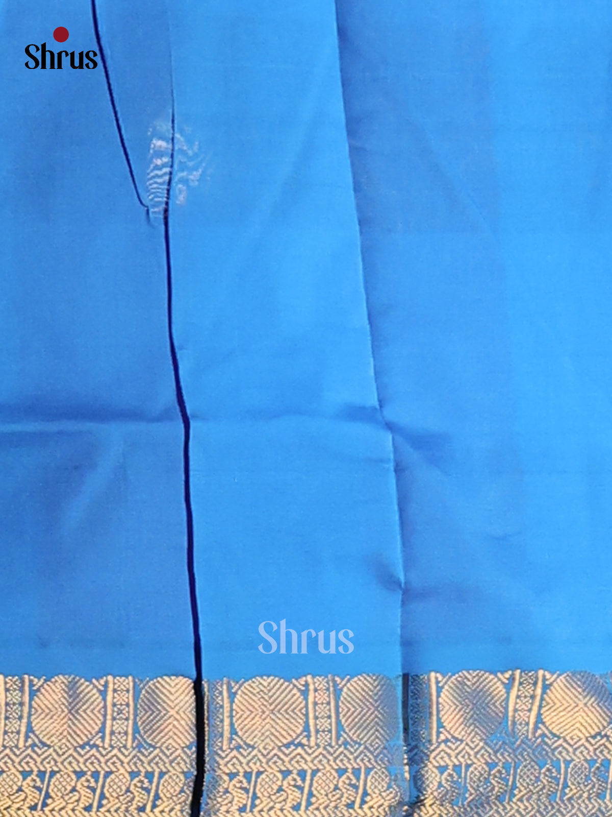 Blue & Purple- Silkcotton-halfpure Saree - Shop on Shrus.com