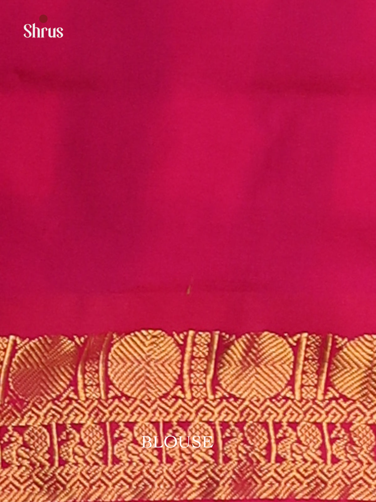 Pink & Blue- Silkcotton-halfpure Saree - Shop on Shrus.com