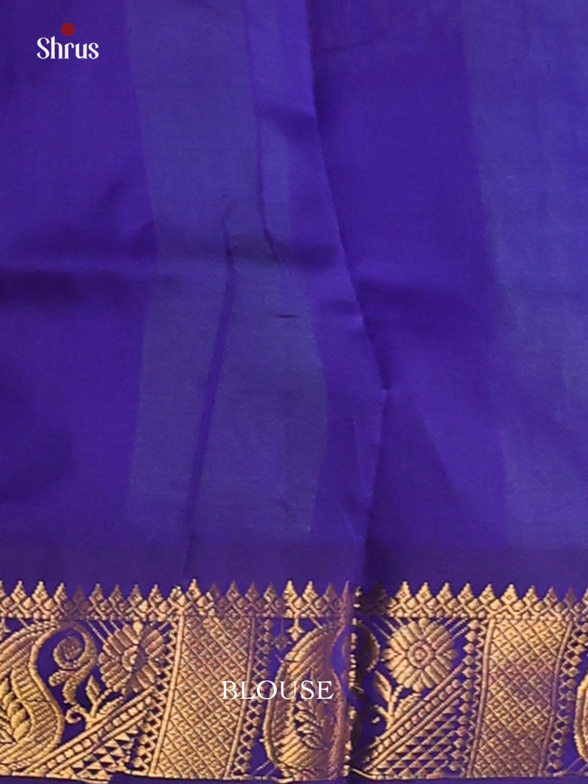Green & Blue- Silkcotton-halfpure Saree - Shop on Shrus.com