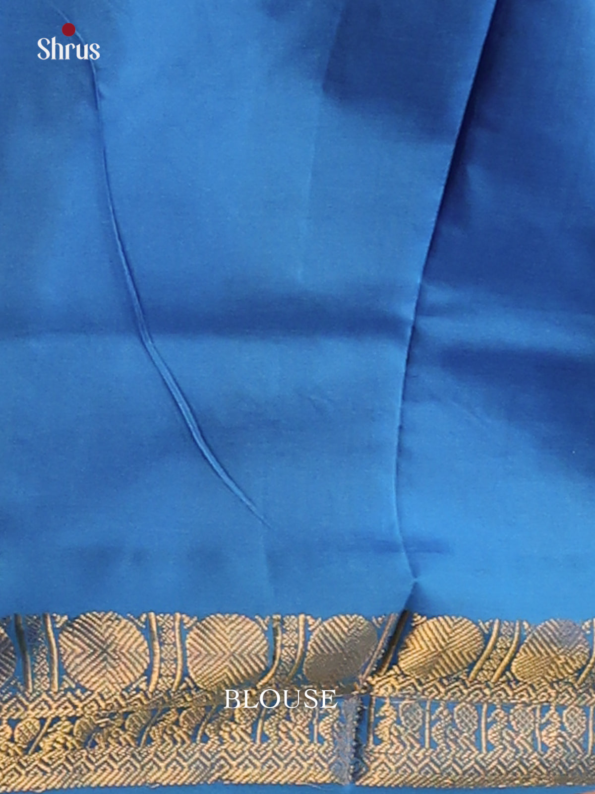 Blue & Maroon- Silkcotton-halfpure Saree - Shop on Shrus.com