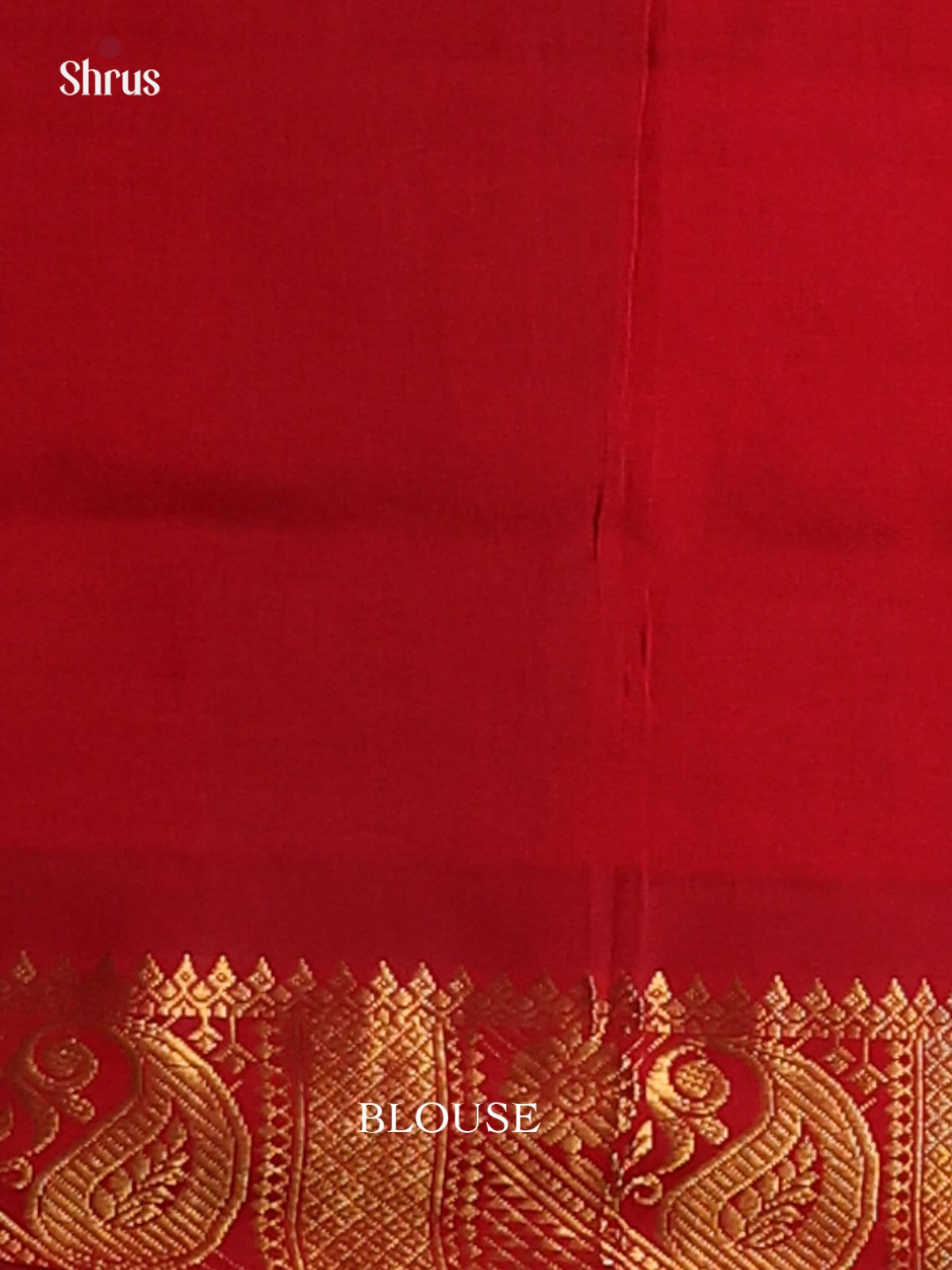 Grey & Red- Silkcotton-halfpure Saree - Shop on Shrus.com