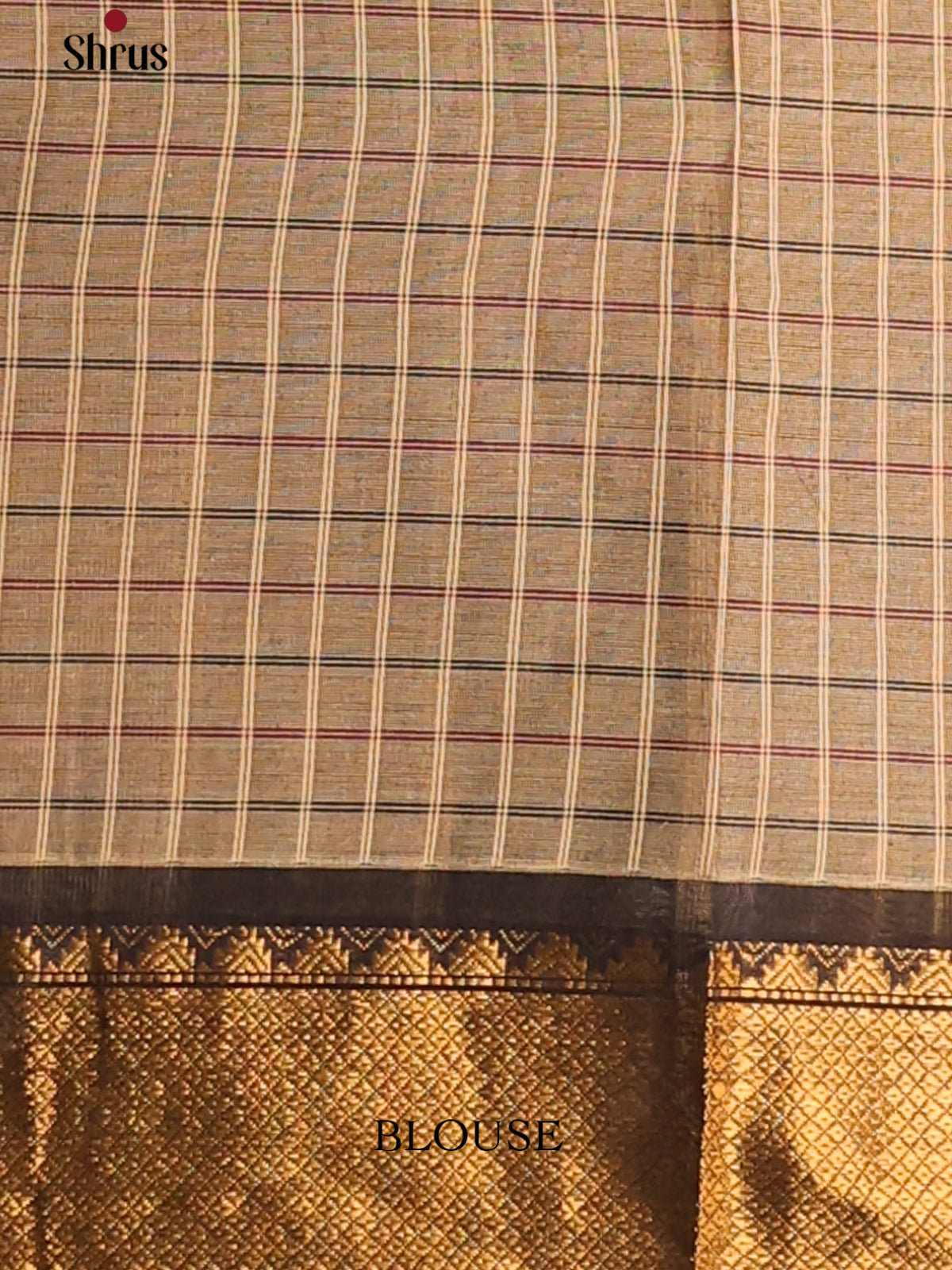 Grey with Black - Chettinad Cotton Saree - Shop on Shrus.com