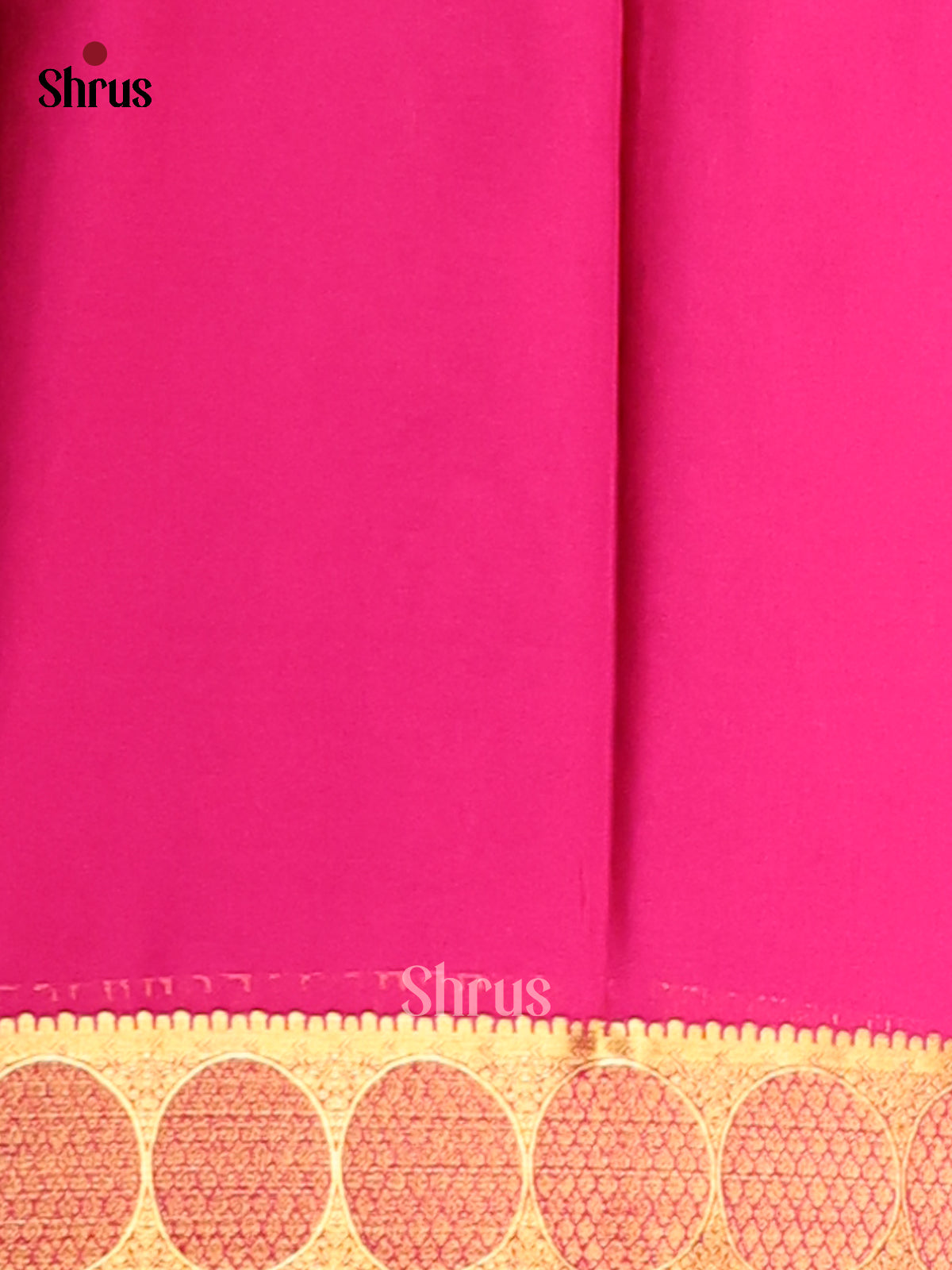 Violet with Pink - Semi Mysoresilk Saree - Shop on Shrus.com