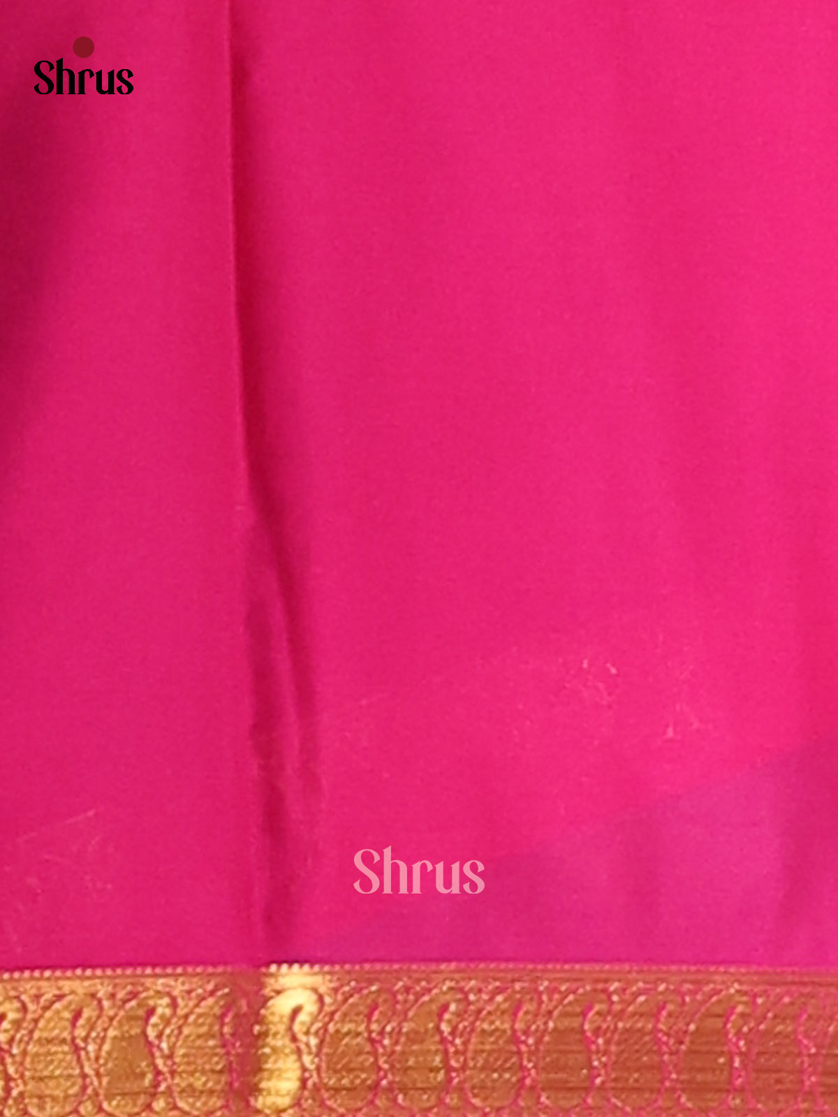Blue with pink- Semi Mysoresilk Saree - Shop on Shrus.com