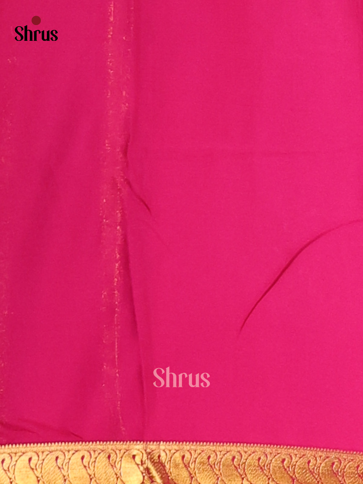 Blue with Pink- Semi Mysoresilk Saree - Shop on Shrus.com