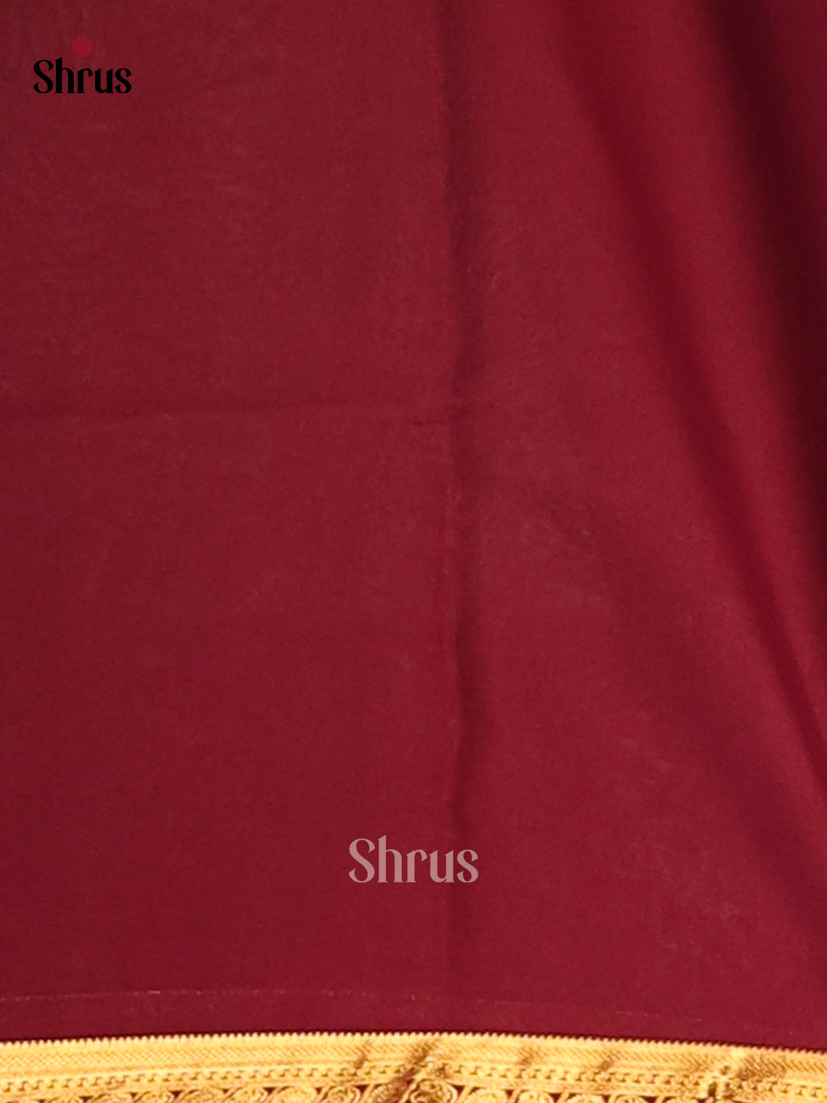 Brown with Maroon - Semi Mysoresilk Saree - Shop on Shrus.com