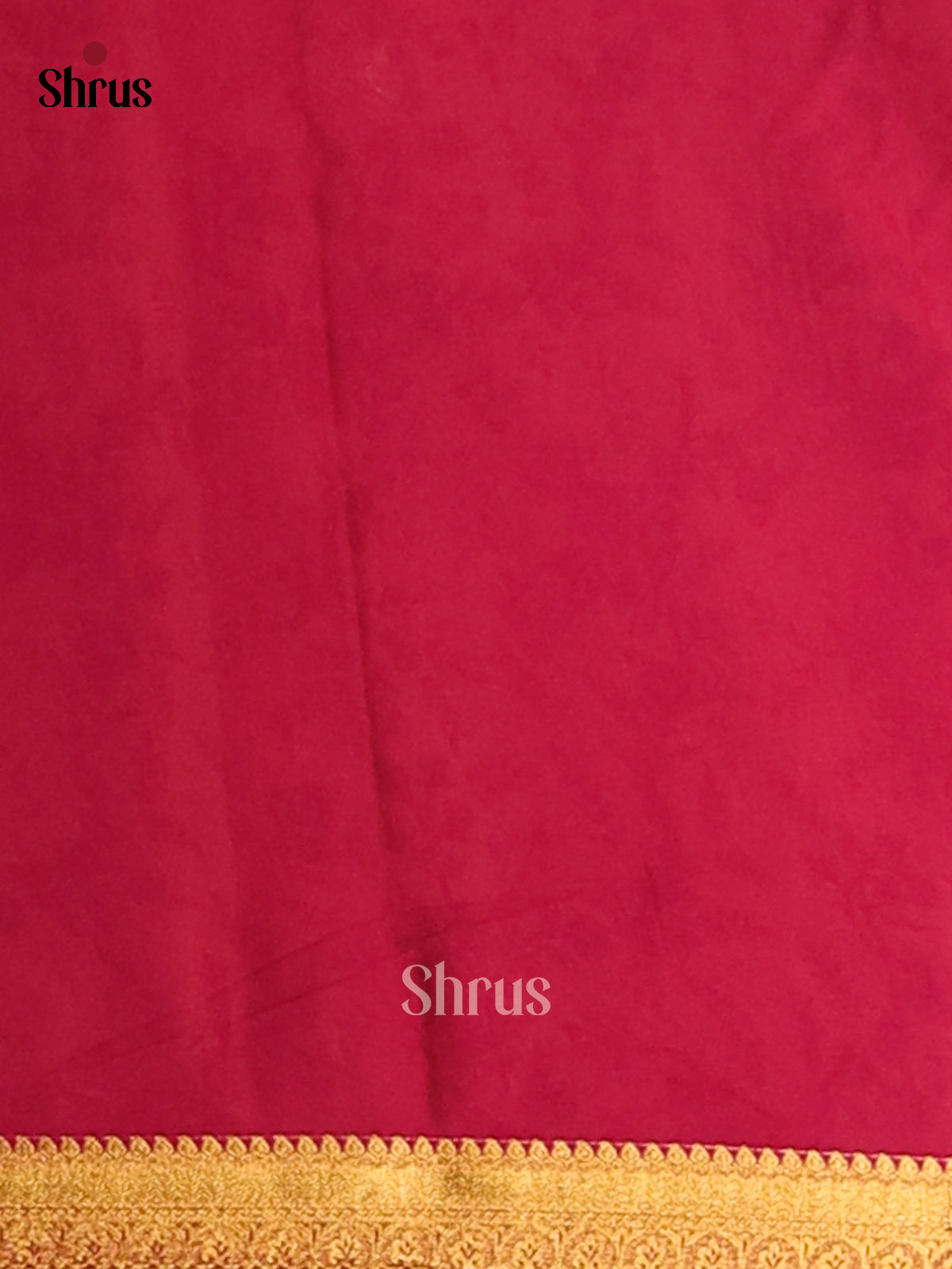 Mustard with Maroon- Semi Mysoresilk Saree - Shop on Shrus.com