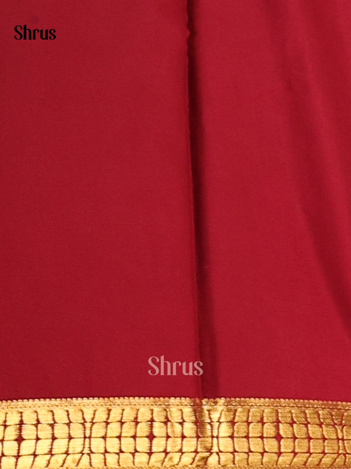 Green with Maroon- Semi Mysoresilk Saree - Shop on Shrus.com