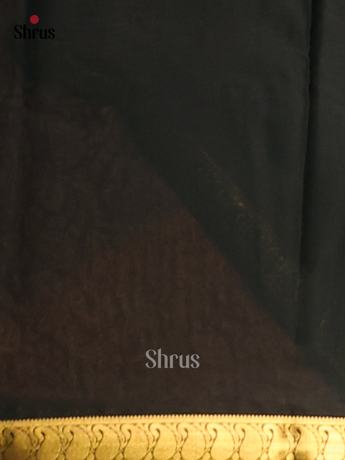 Maroon with Black - Semi Mysoresilk Saree - Shop on Shrus.com