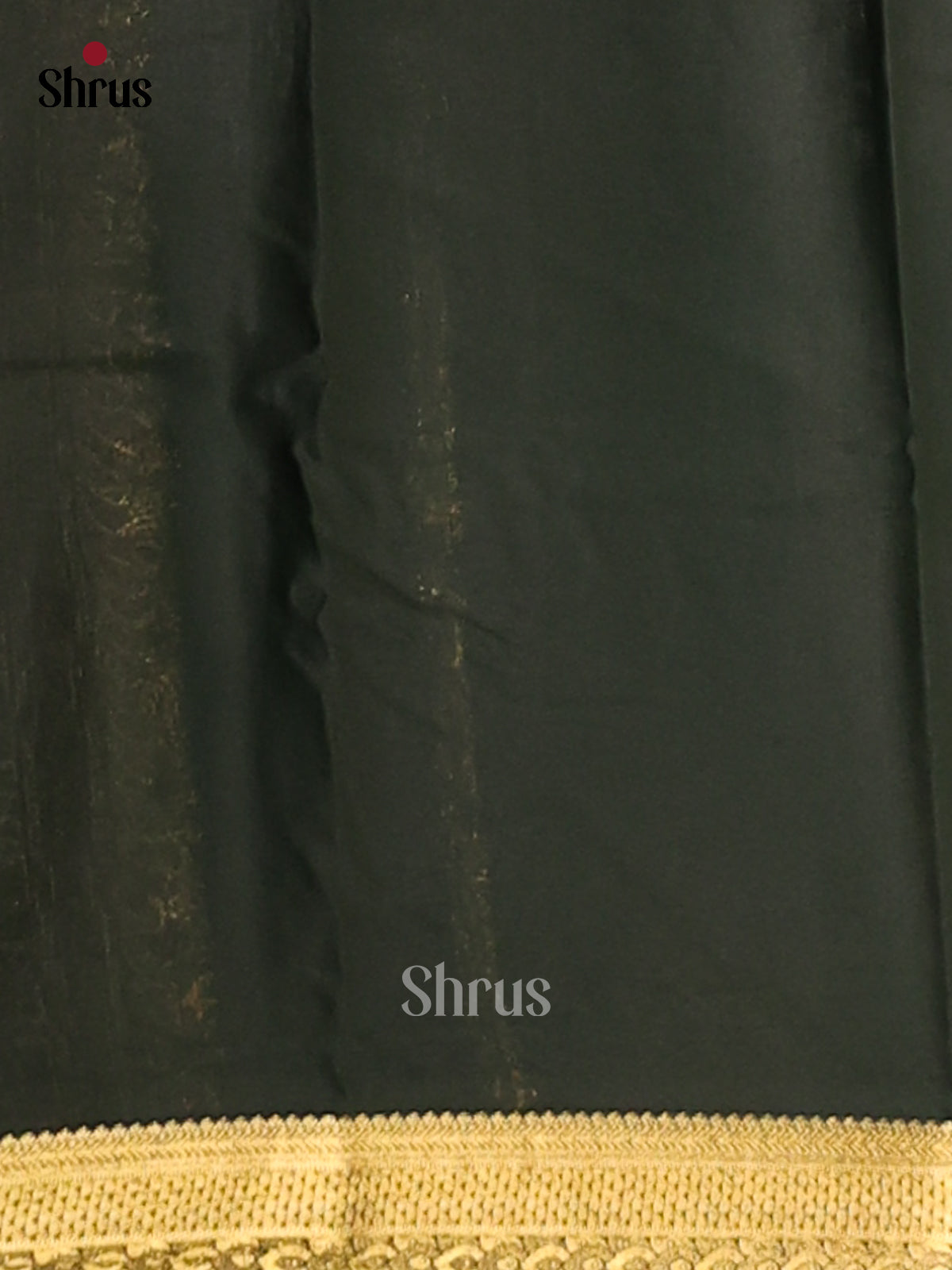 Brown with Dark Green - Semi Mysoresilk Saree - Shop on Shrus.com