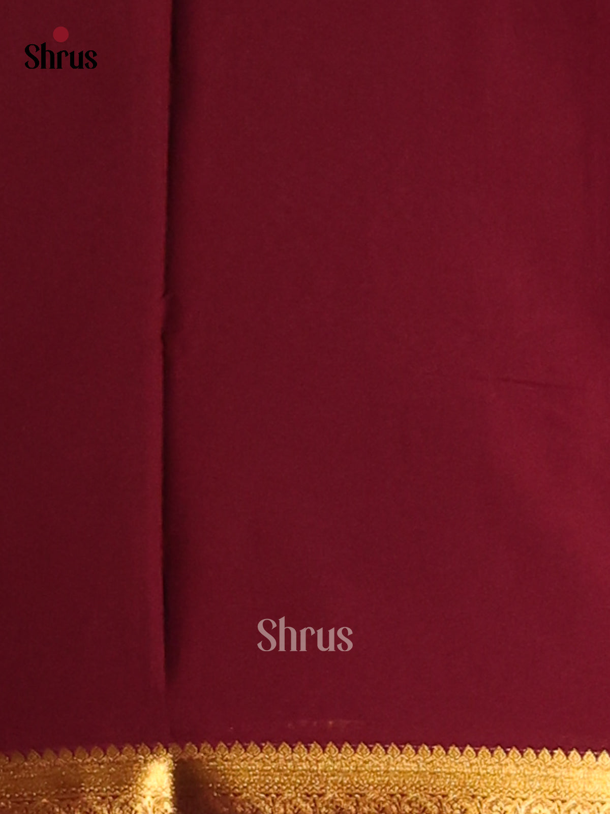 Brown & Maroon - Semi Mysoresilk Saree - Shop on Shrus.com