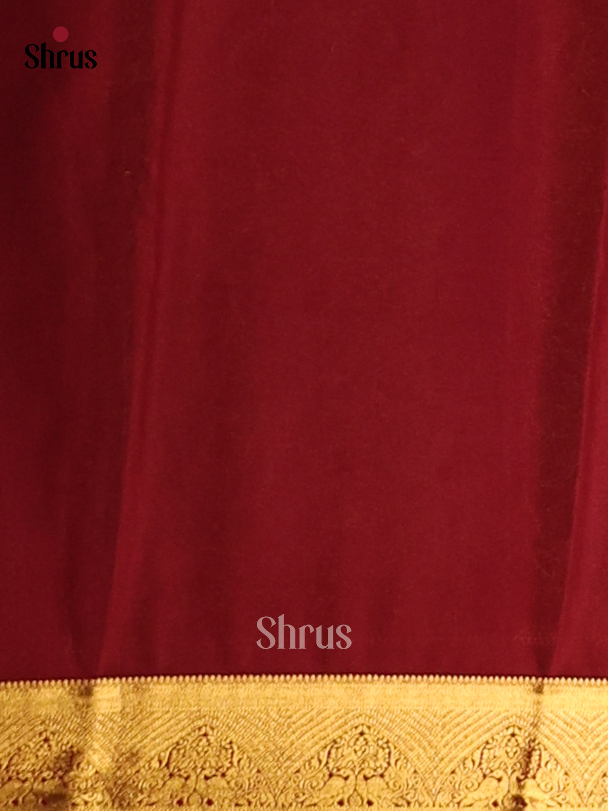 Green with Maroon - Semi Mysoresilk Saree - Shop on Shrus.com