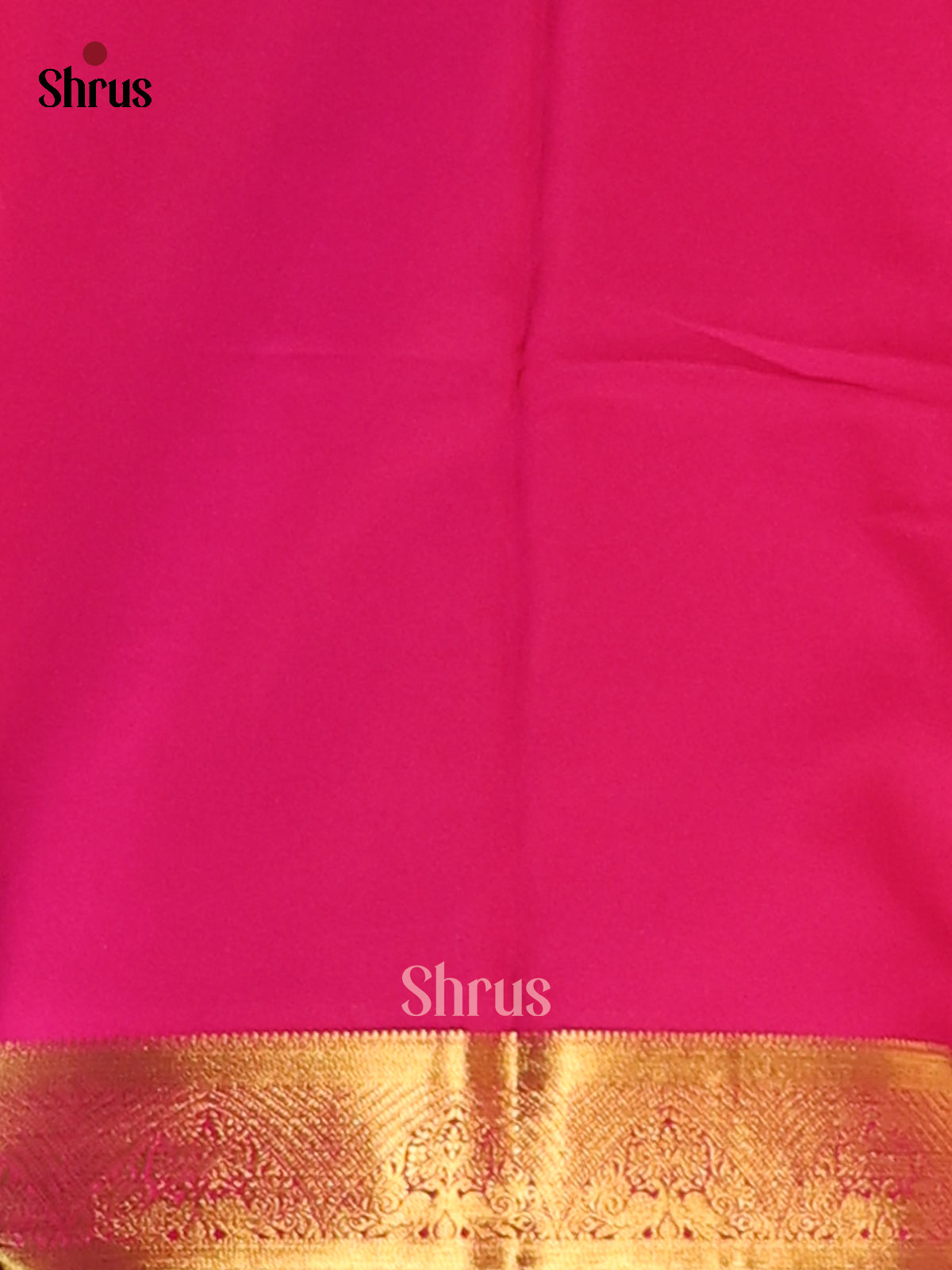 Mathulir Green with Pink - Semi Mysoresilk Saree - Shop on Shrus.com