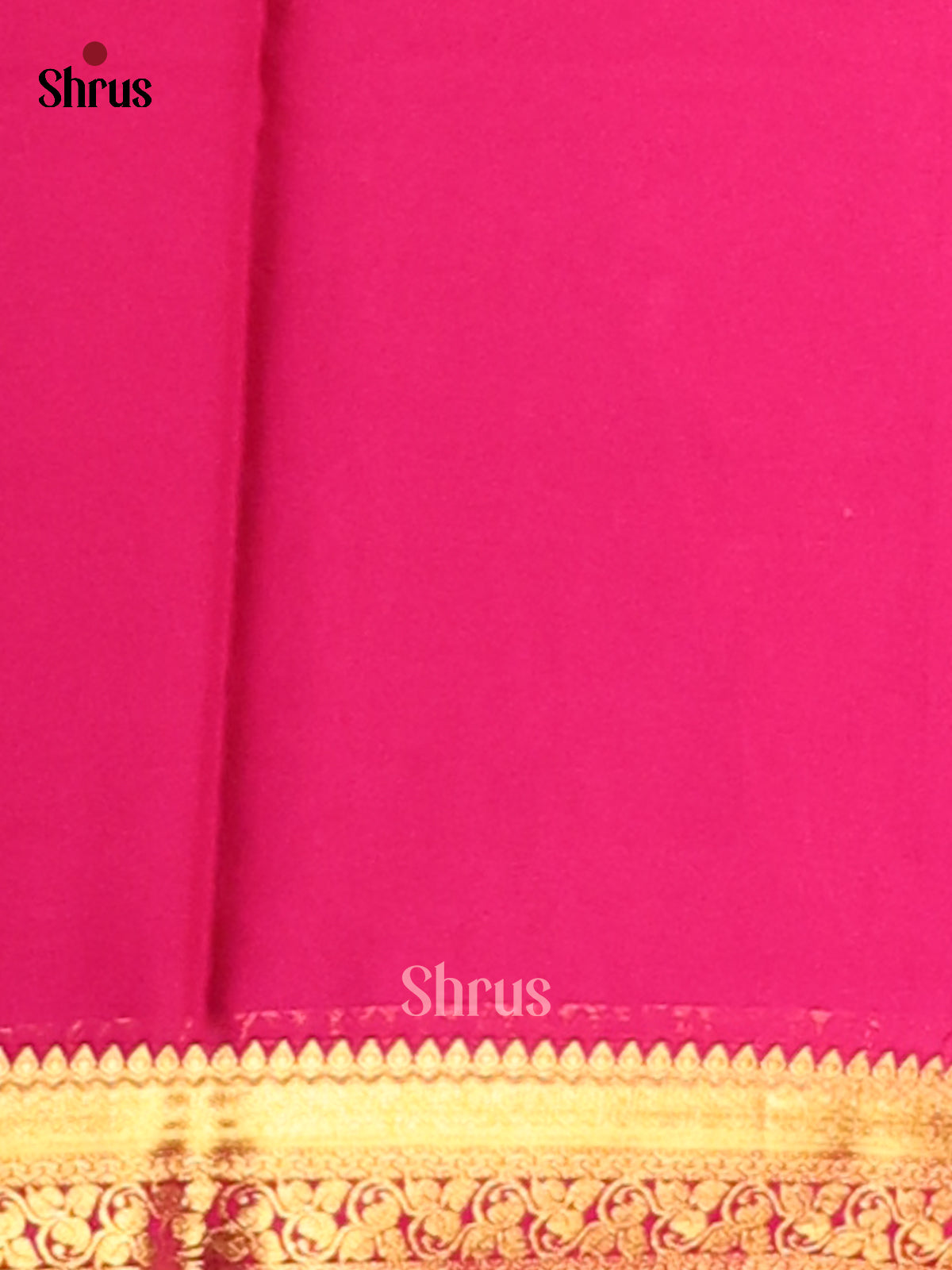 Mathulir Green with Pink - Semi Mysoresilk Saree - Shop on Shrus.com