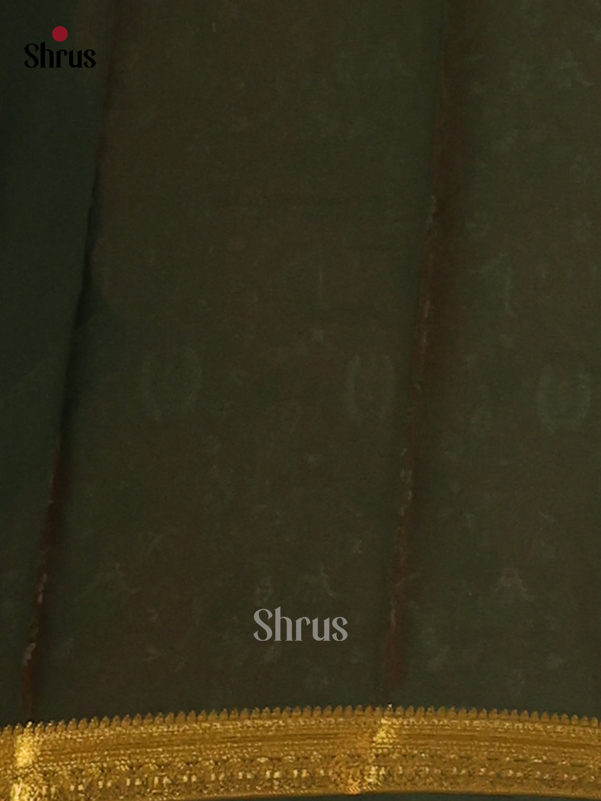 Orange with Green - Semi Mysoresilk Saree - Shop on Shrus.com