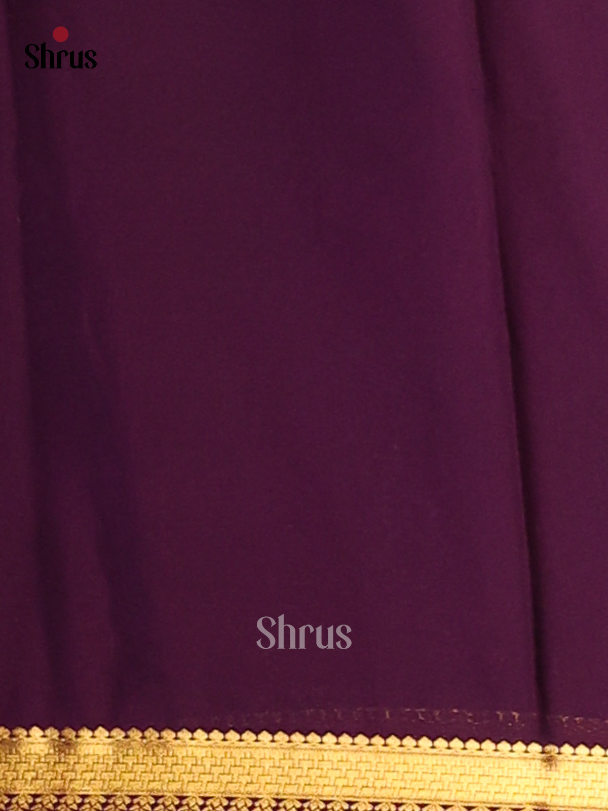 Purple with Violet- Semi Mysoresilk Saree - Shop on Shrus.com