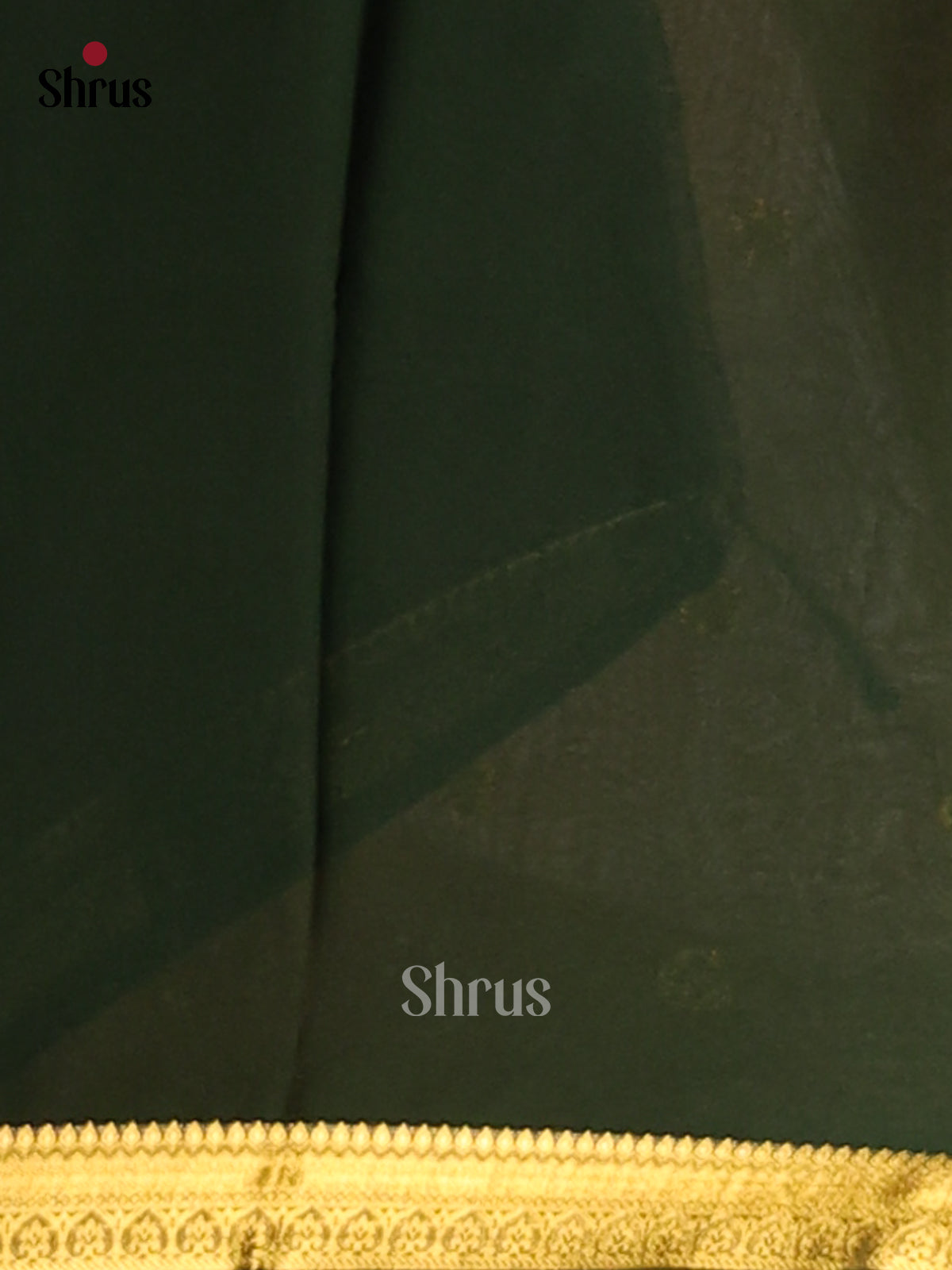 Orange with Green - Semi Mysoresilk Saree - Shop on Shrus.com