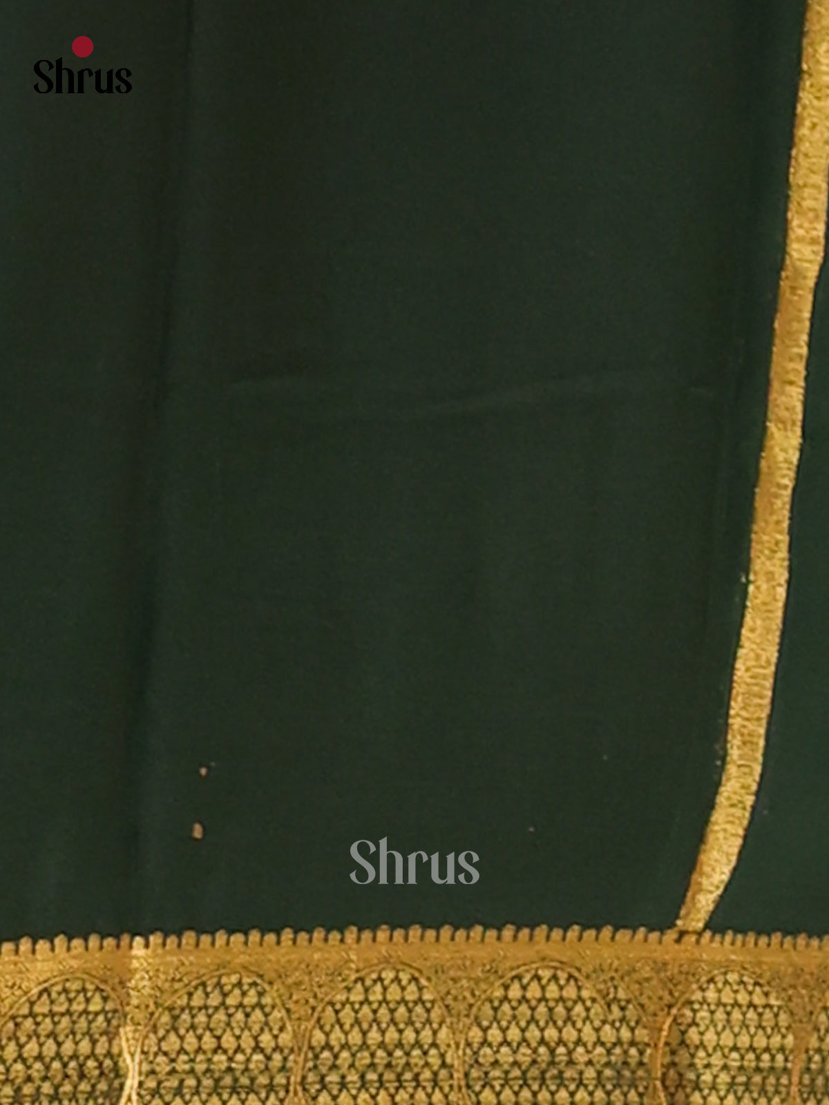 Maroon with Green- Semi Mysoresilk Saree - Shop on Shrus.com