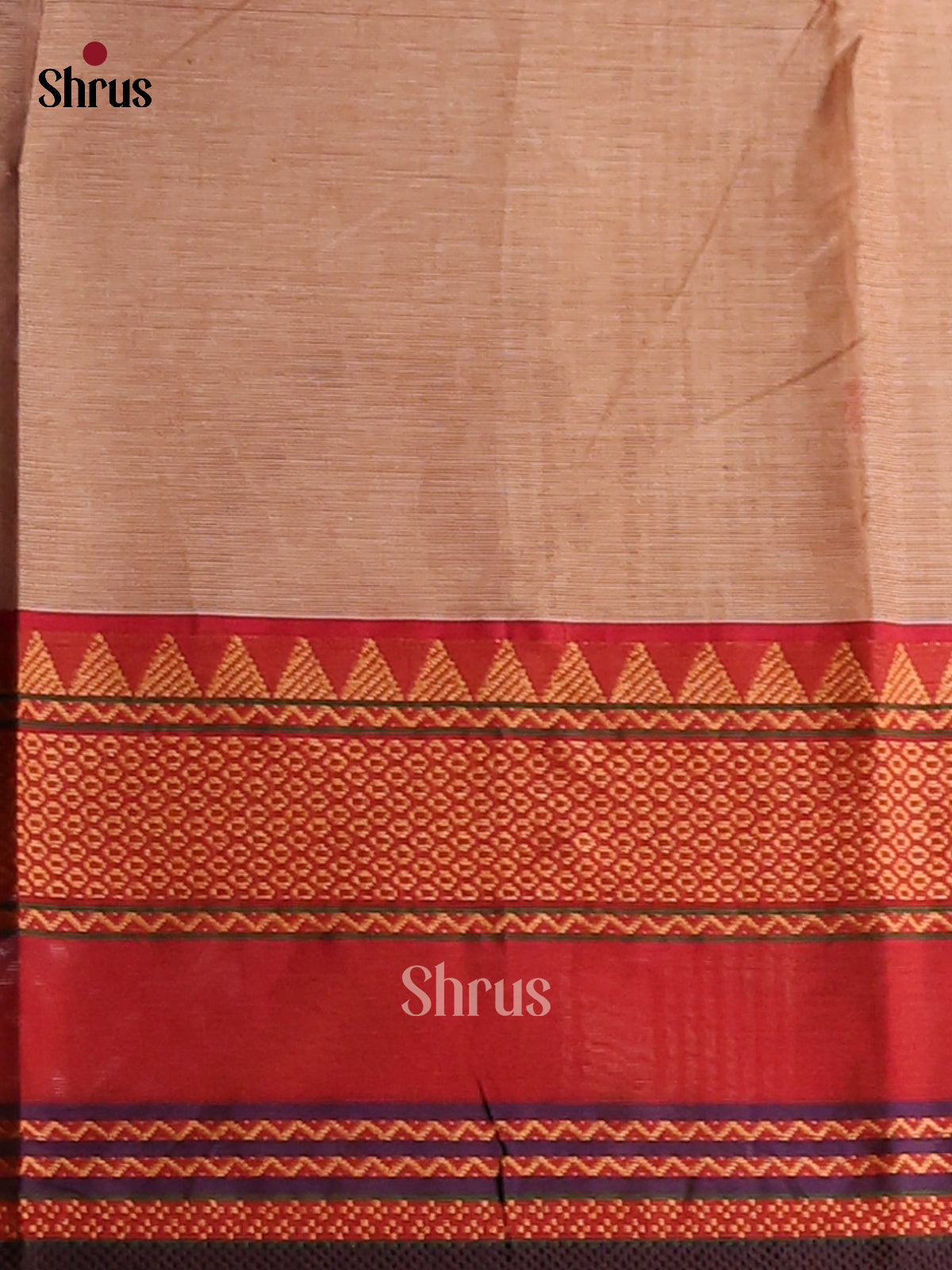 Exquisite Grey Chettinad Cotton Saree with Thread Woven Buttas & Red Zari Border - Shop on Shrus.com