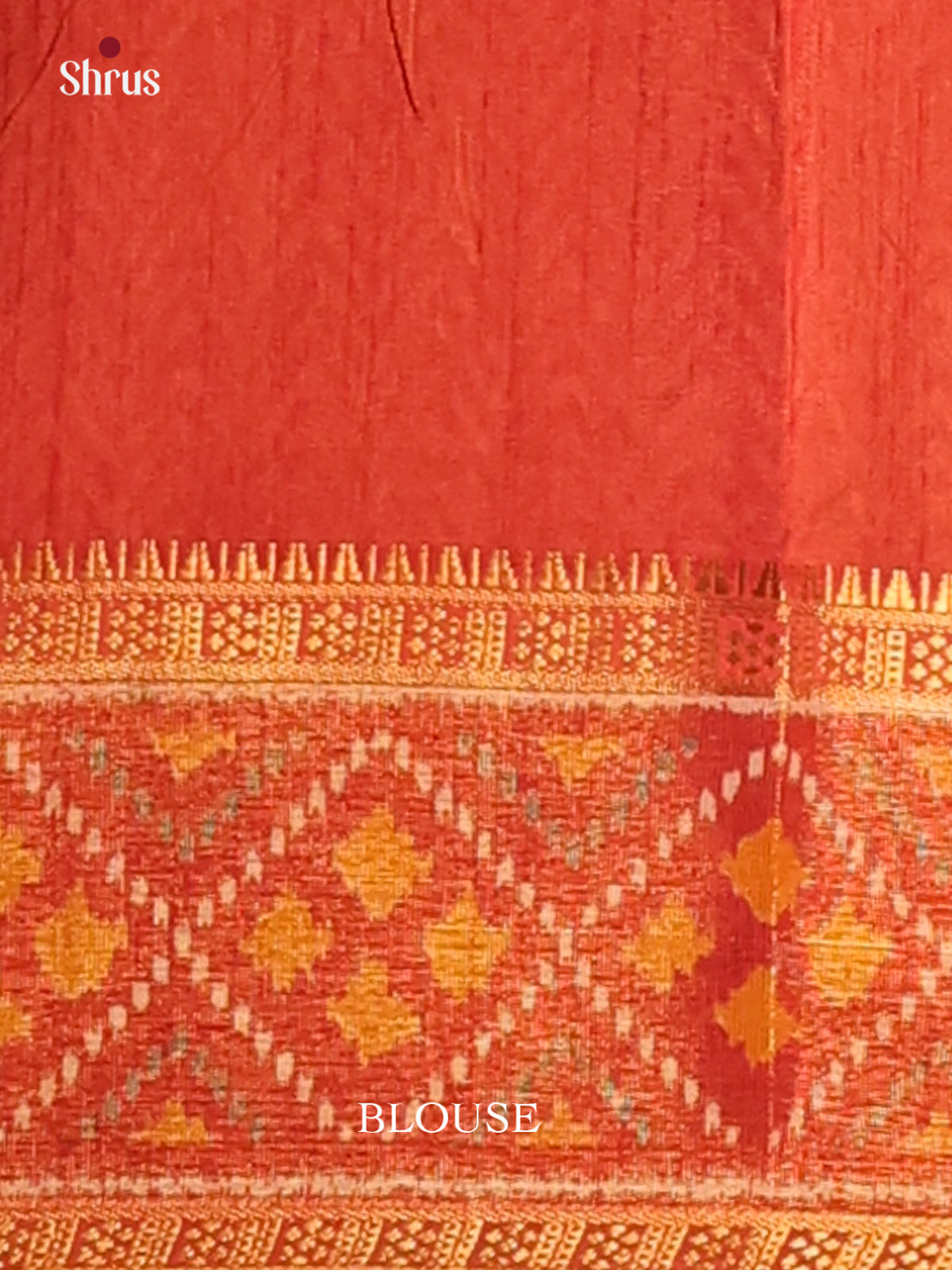 Pink with Orange - Semi Patola Saree - Shop on Shrus.com
