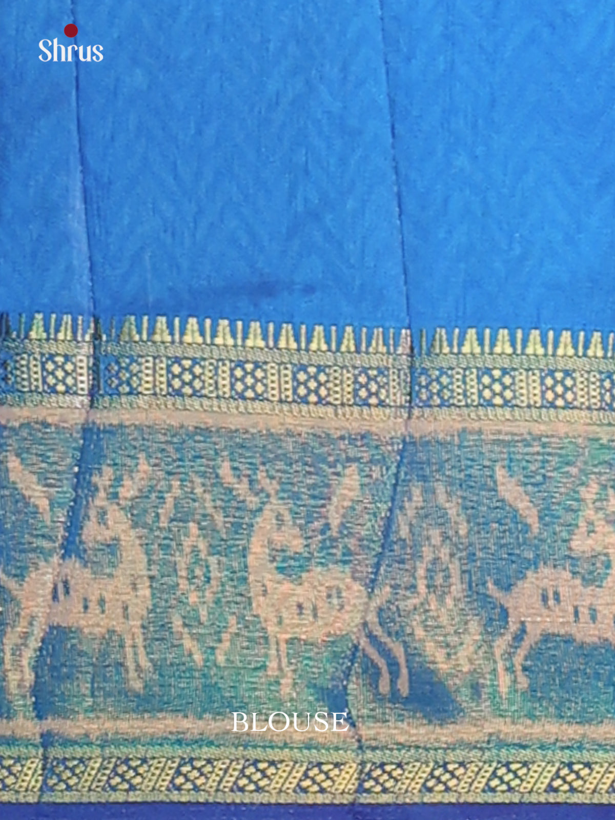 Purple with Blue - Semi Patola Saree - Shop on Shrus.com