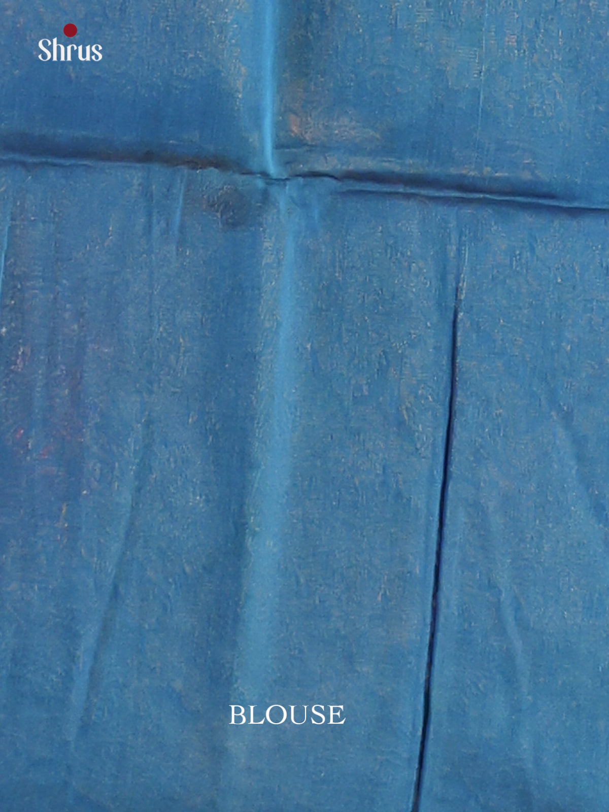 Onion peel with Blue- Semi Silkcotton Saree - Shop on Shrus.com