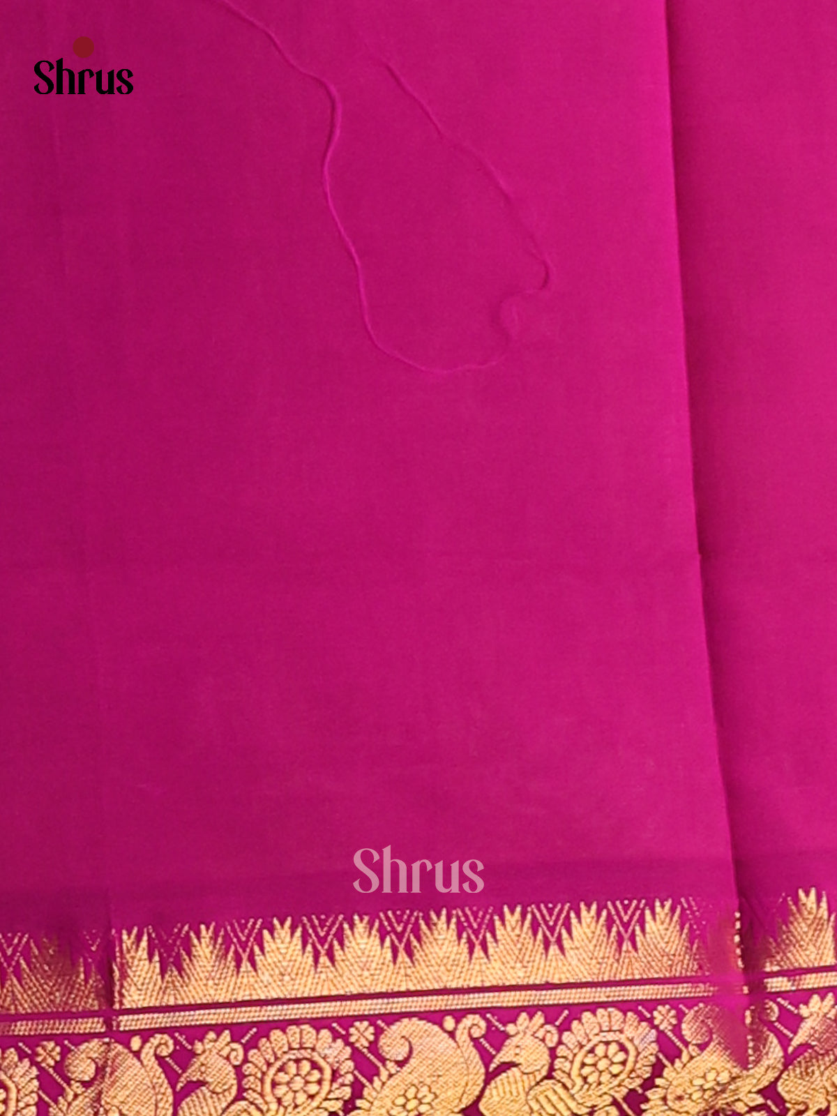Sandal with Purple- Silkcotton-halfpure Saree - Shop on Shrus.com