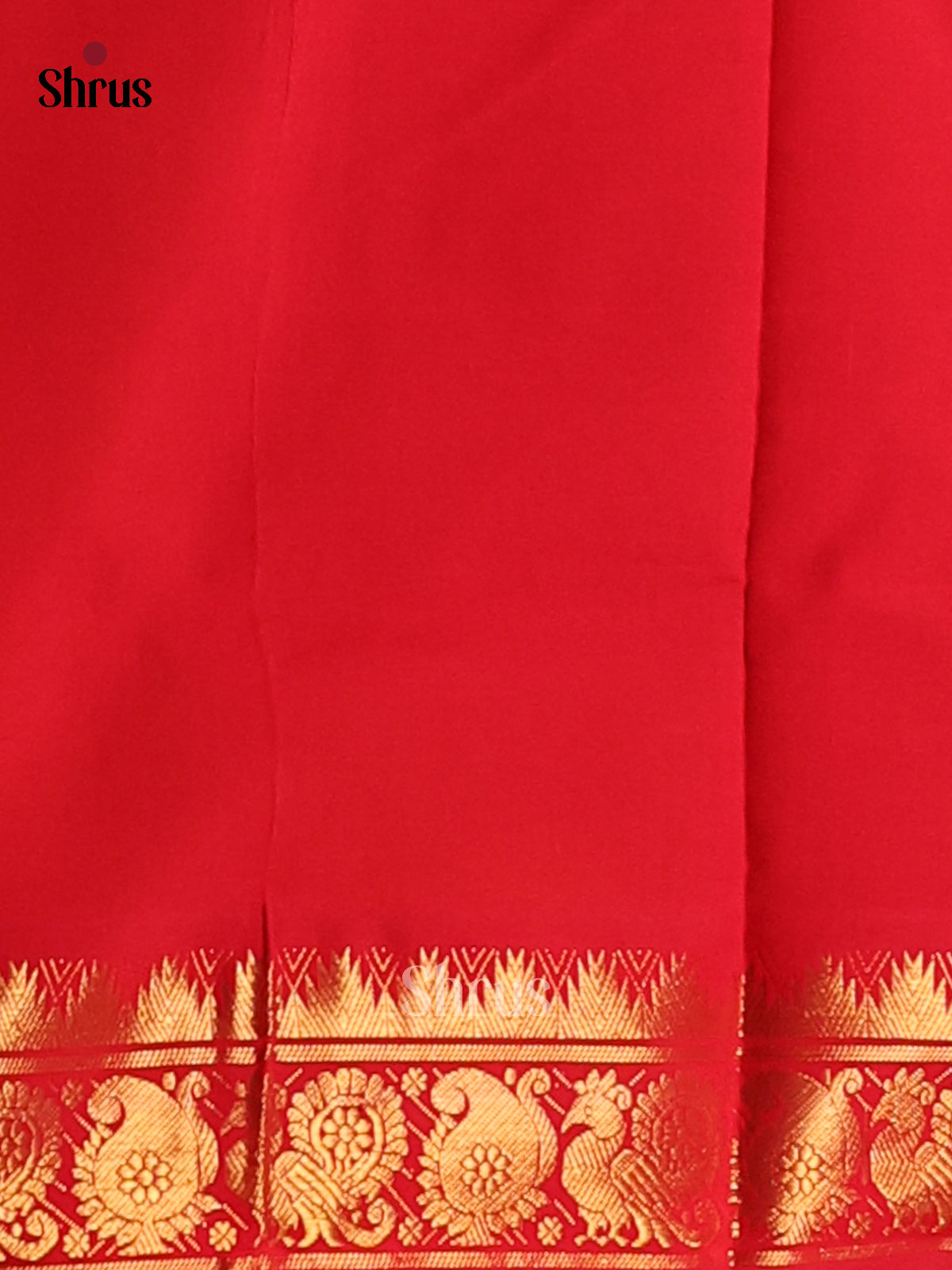 Mathulir Green with Red- Silkcotton-halfpure Saree - Shop on Shrus.com