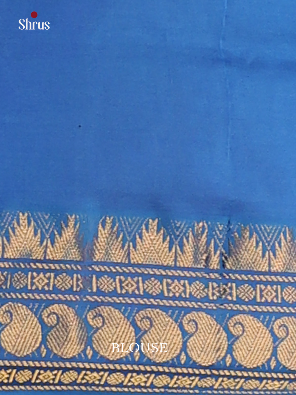 Pink with Blue- Silkcotton-halfpure Saree - Shop on Shrus.com