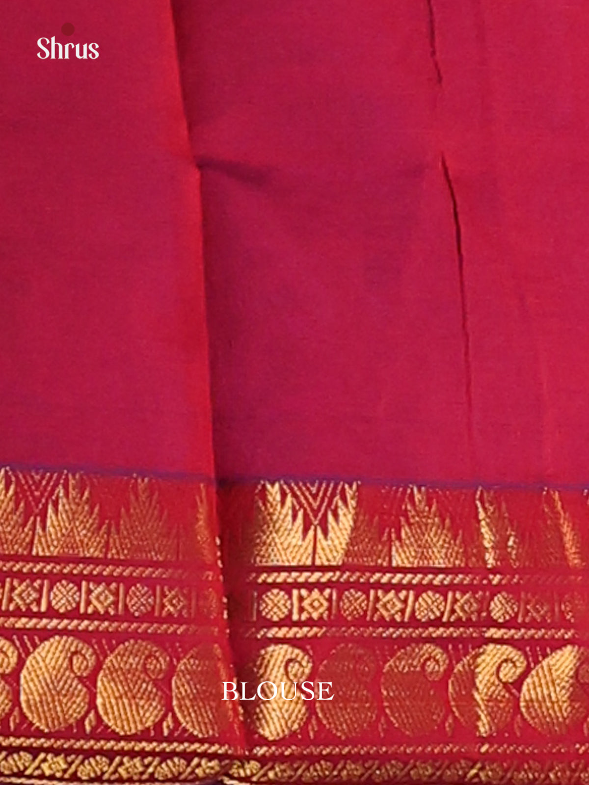 Lavender with Maroon- Silkcotton-halfpure Saree - Shop on Shrus.com
