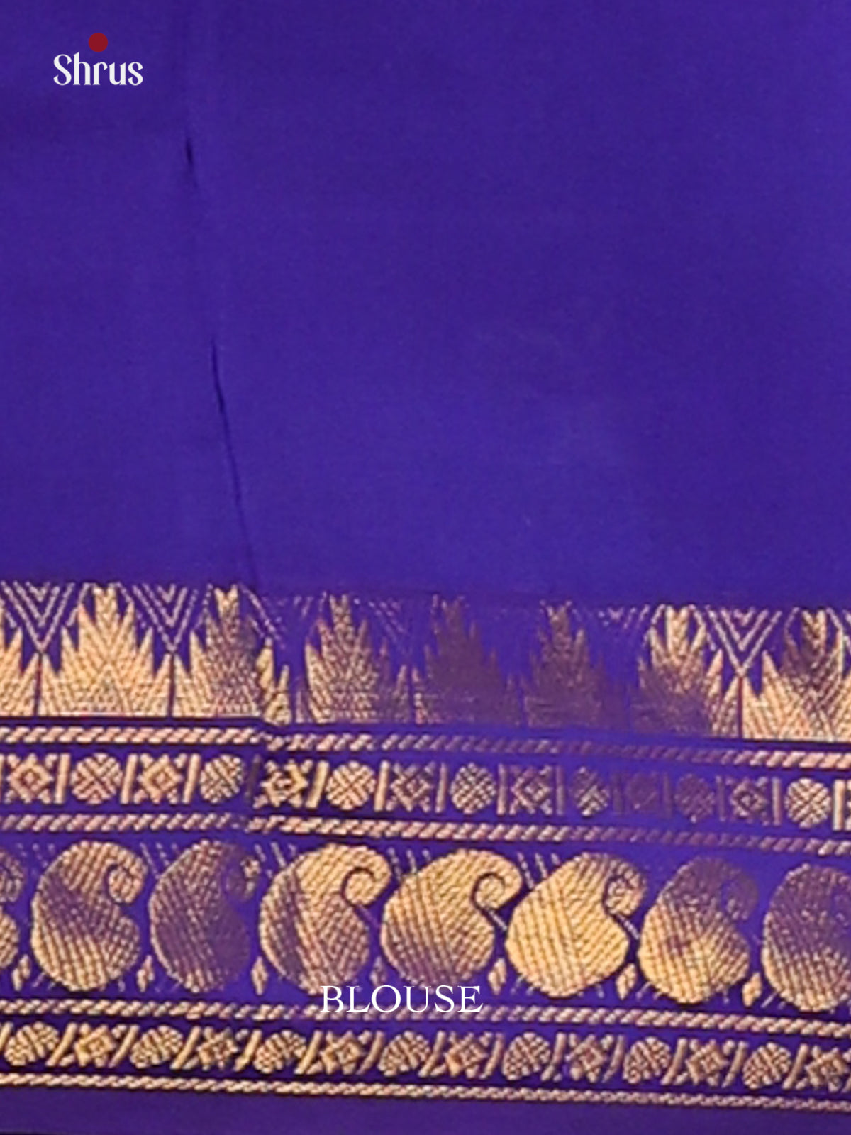 Green with Blue- Silkcotton-halfpure Saree - Shop on Shrus.com